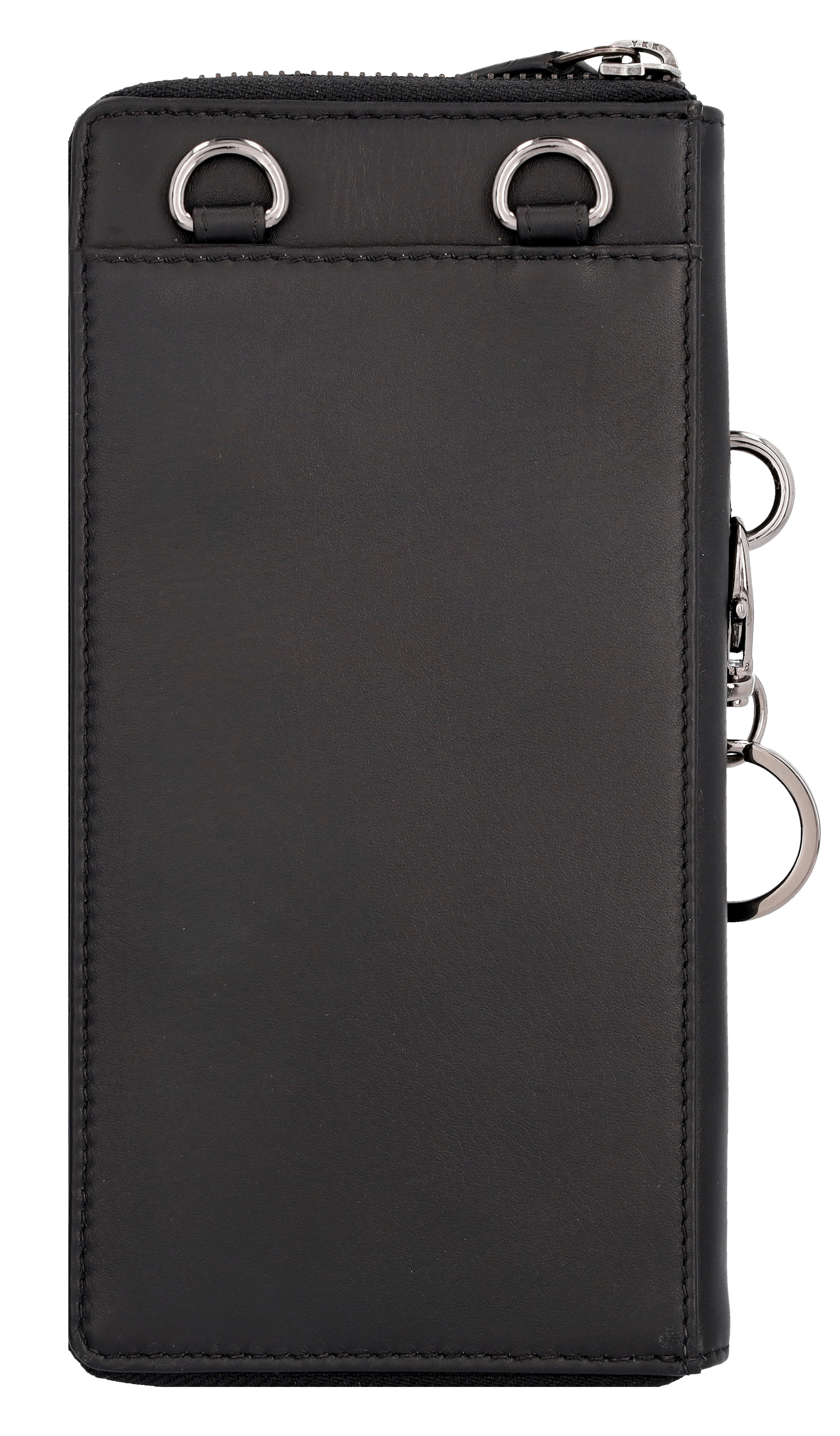 AMG Smartphone Tasche - schwarz, Rindleder / Polyester