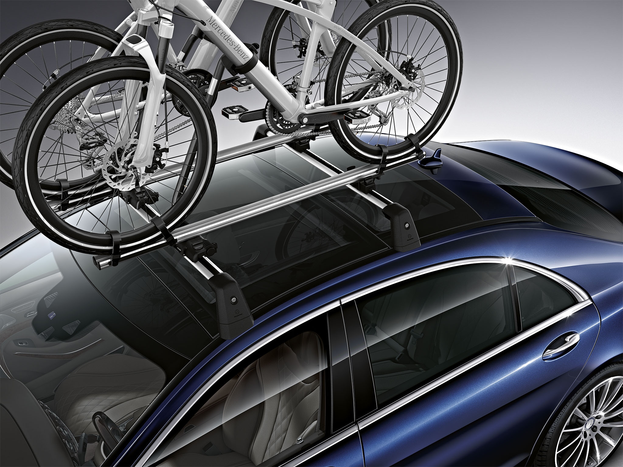 Fahrradträger - Aluminium / Kunststoff, silberfarben / schwarz