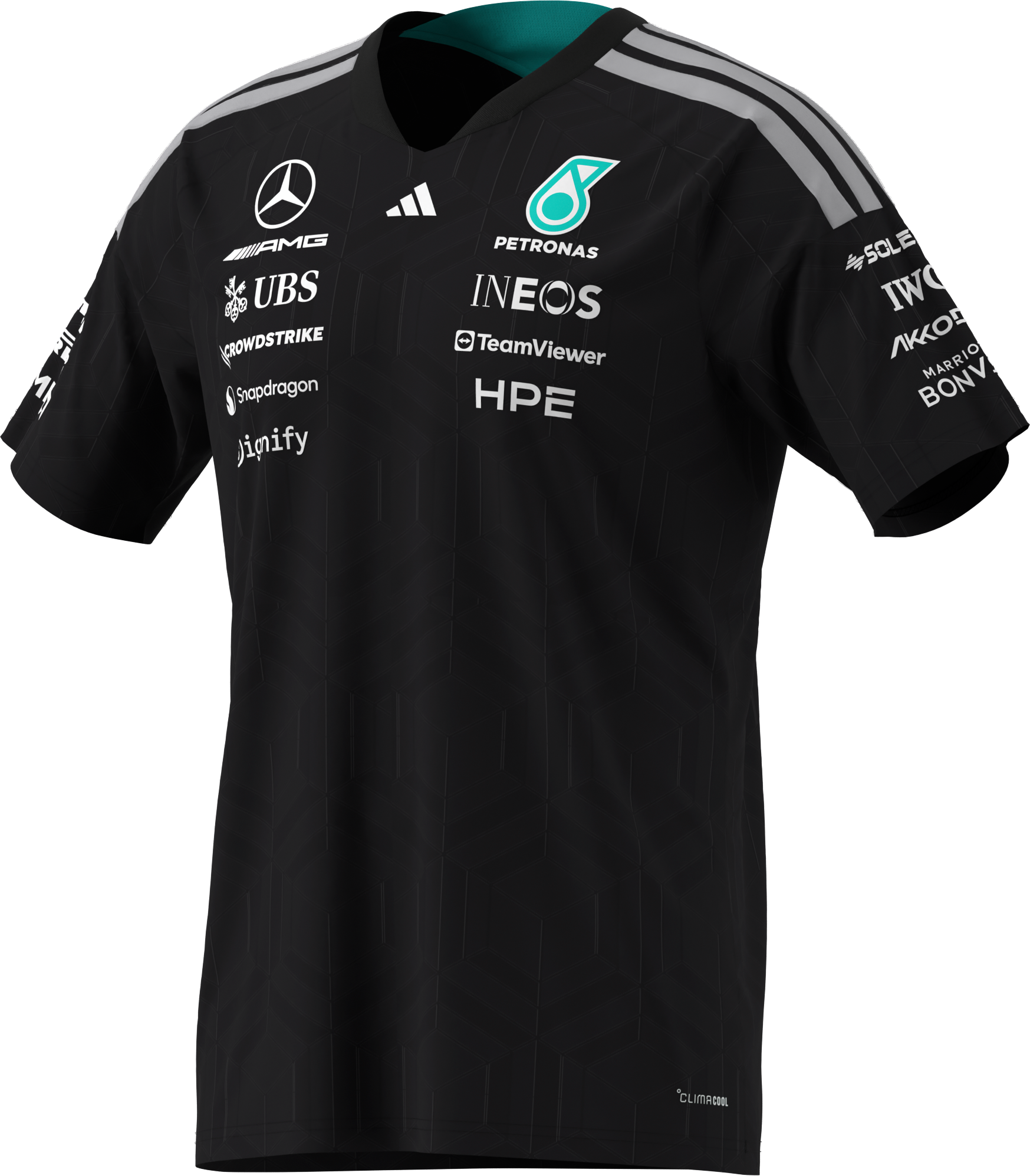 T-Shirt Herren, Fahrer, Mercedes-AMG F1 - schwarz, S