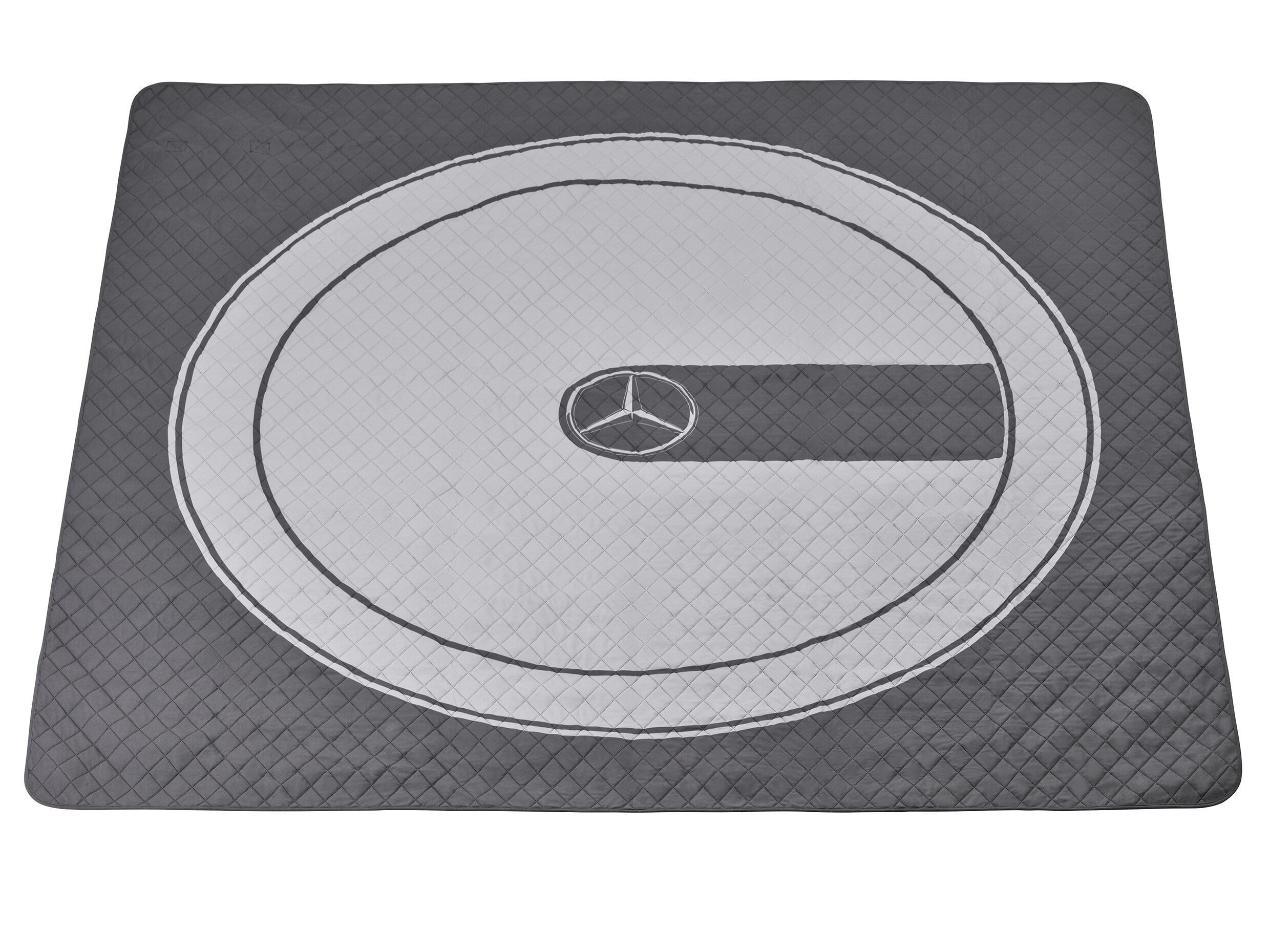 Picknickdecke, G-Klasse - titangrau / hellgrau, Polyester