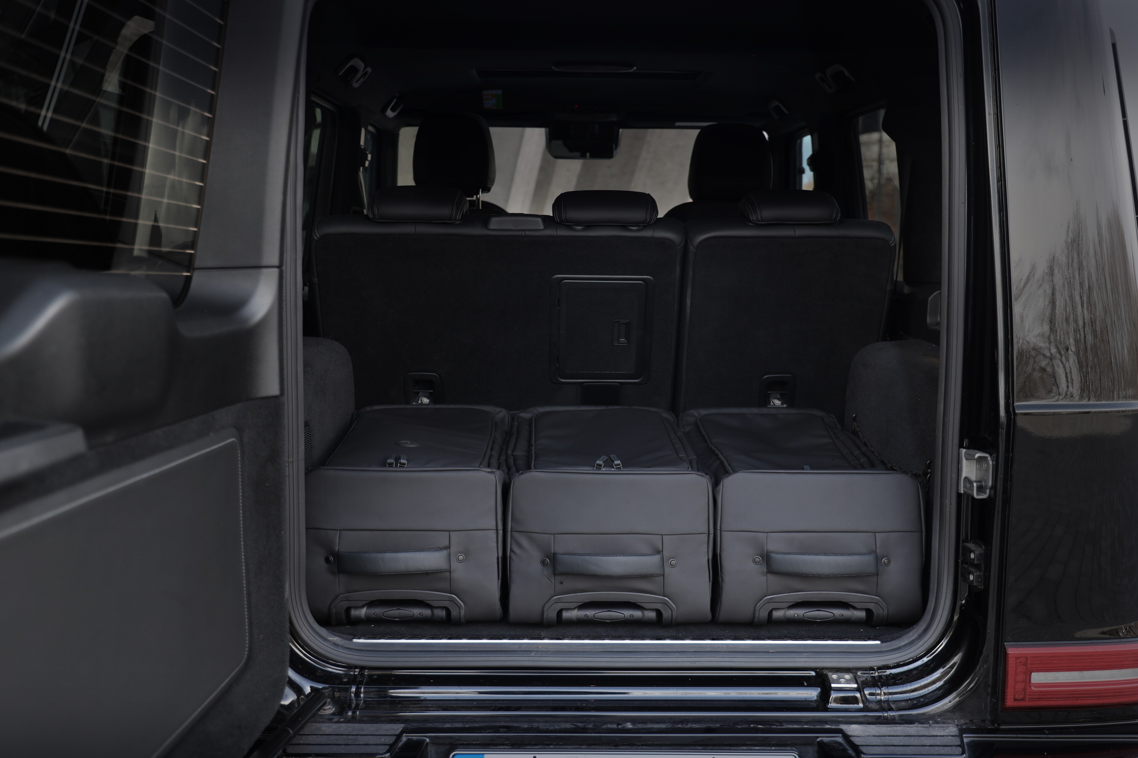 Trolleytasche, G-Klasse - schwarz, Polyester (recycelt)