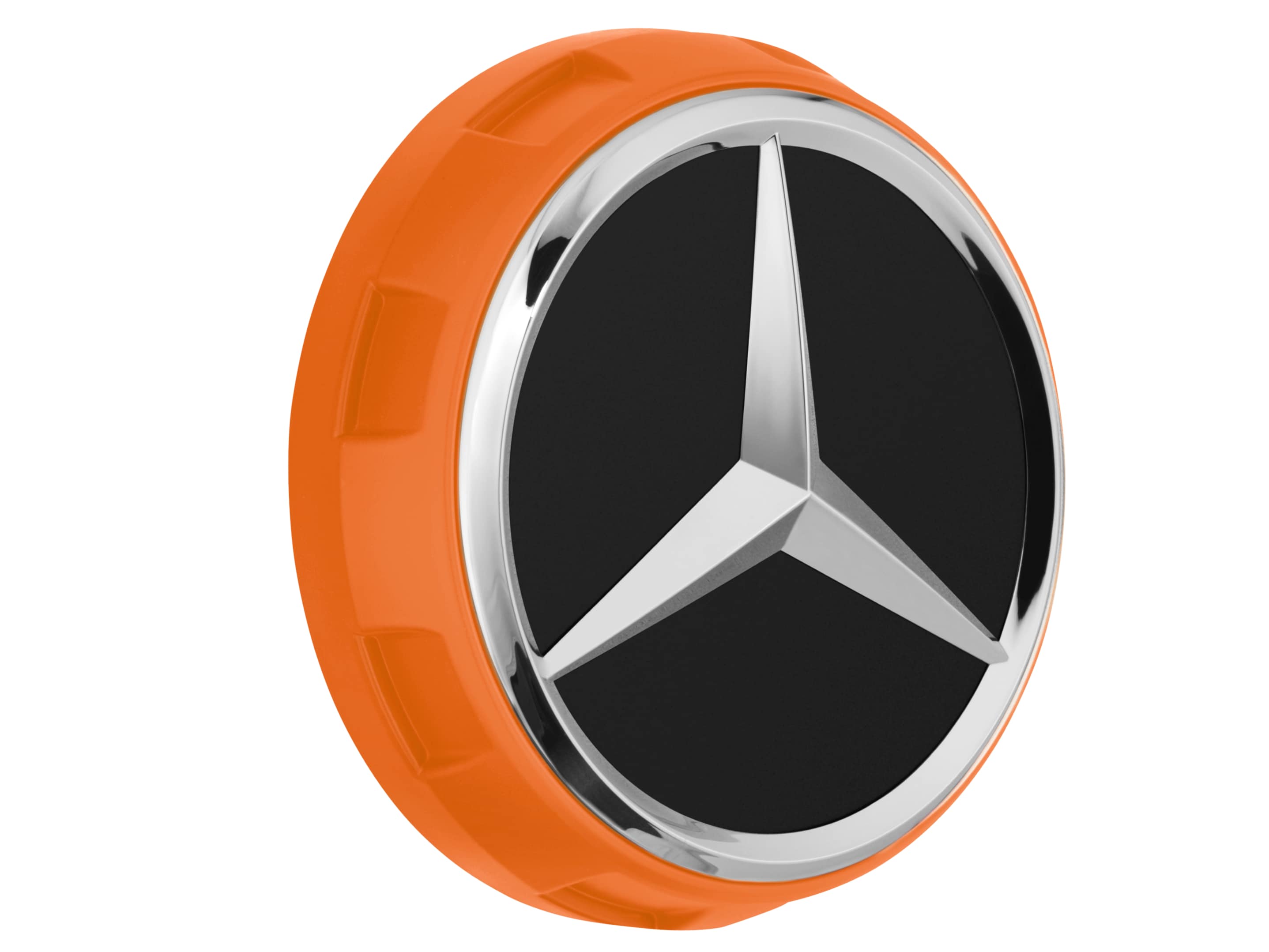 AMG Radnabenabdeckung, im Zentralverschlussdesign - orange