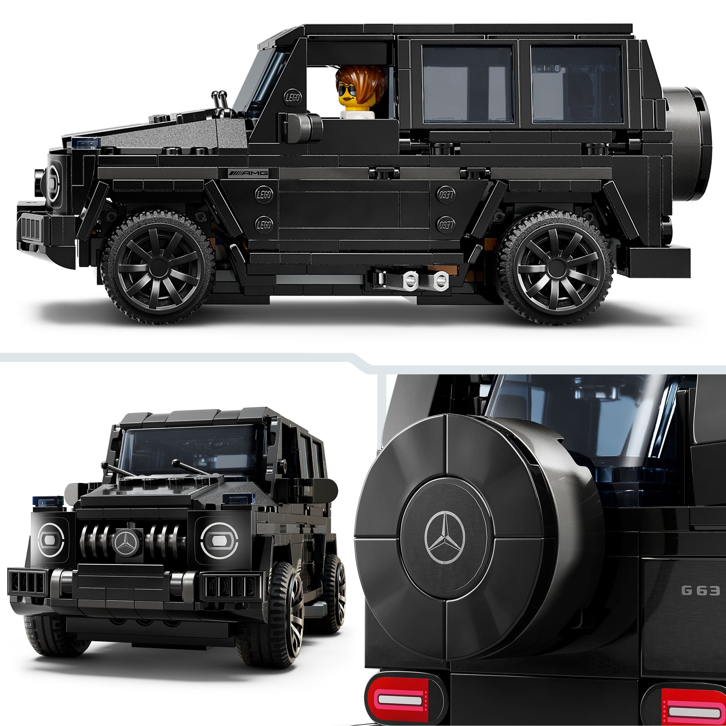 LEGO® Speed Champions G 63 & SL 63 - schwarz / gelb, LEGO LEGO® Speed Champions G 63 & SL 63 - schwarz / gelb, LEGO