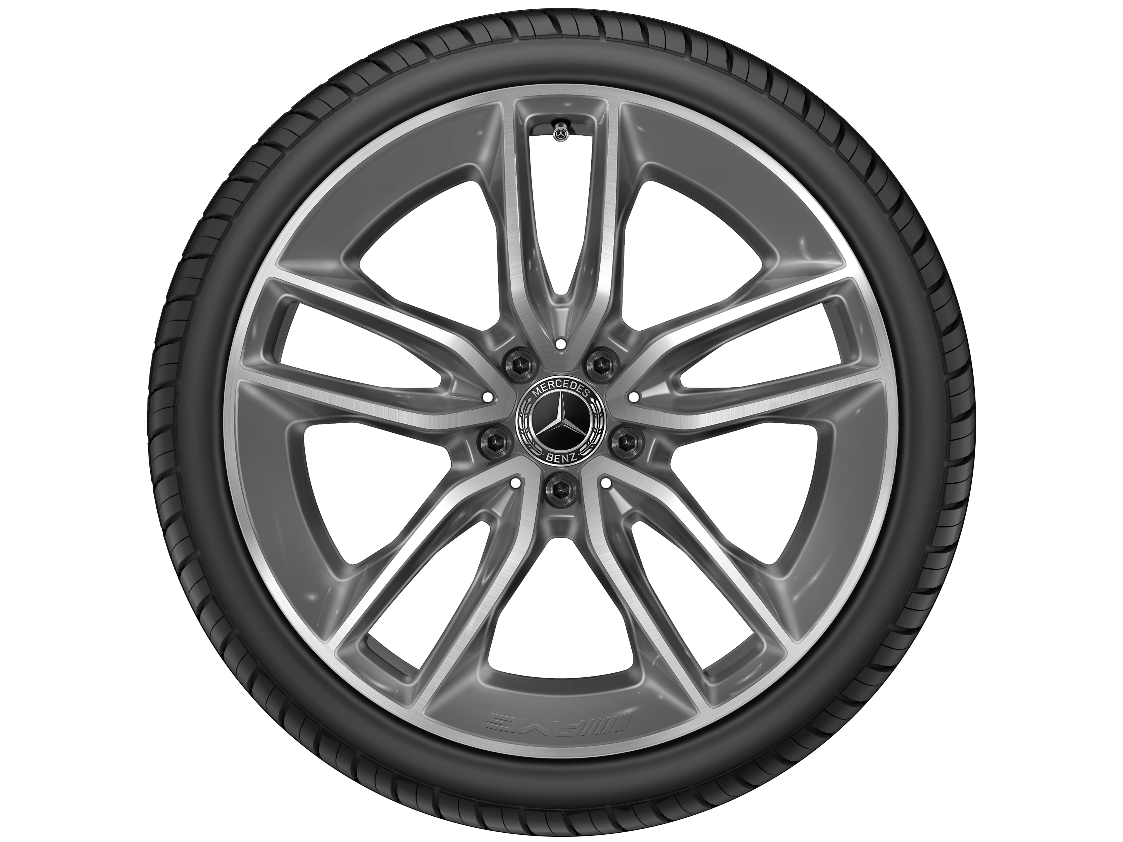 AMG 5-Doppelspeichen-Rad, 50,8 cm (20 Zoll) - 8 J x 20 ET 10, tremolit-metallic, glanzgedreht