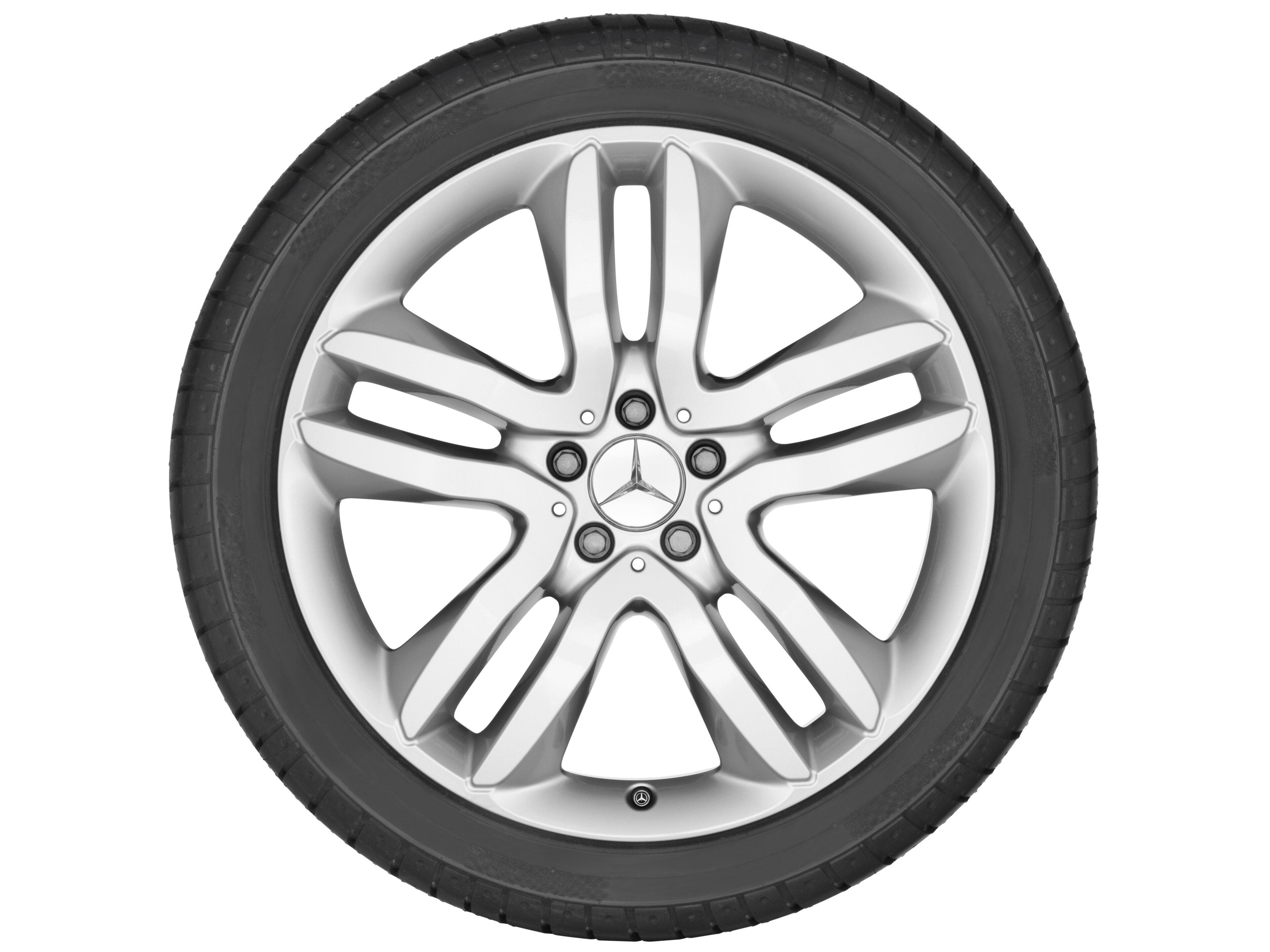 5-Doppelspeichen-Rad, 50,8 cm (20 Zoll) - 8,5 J x 20 ET 62, titansilber, lackiert