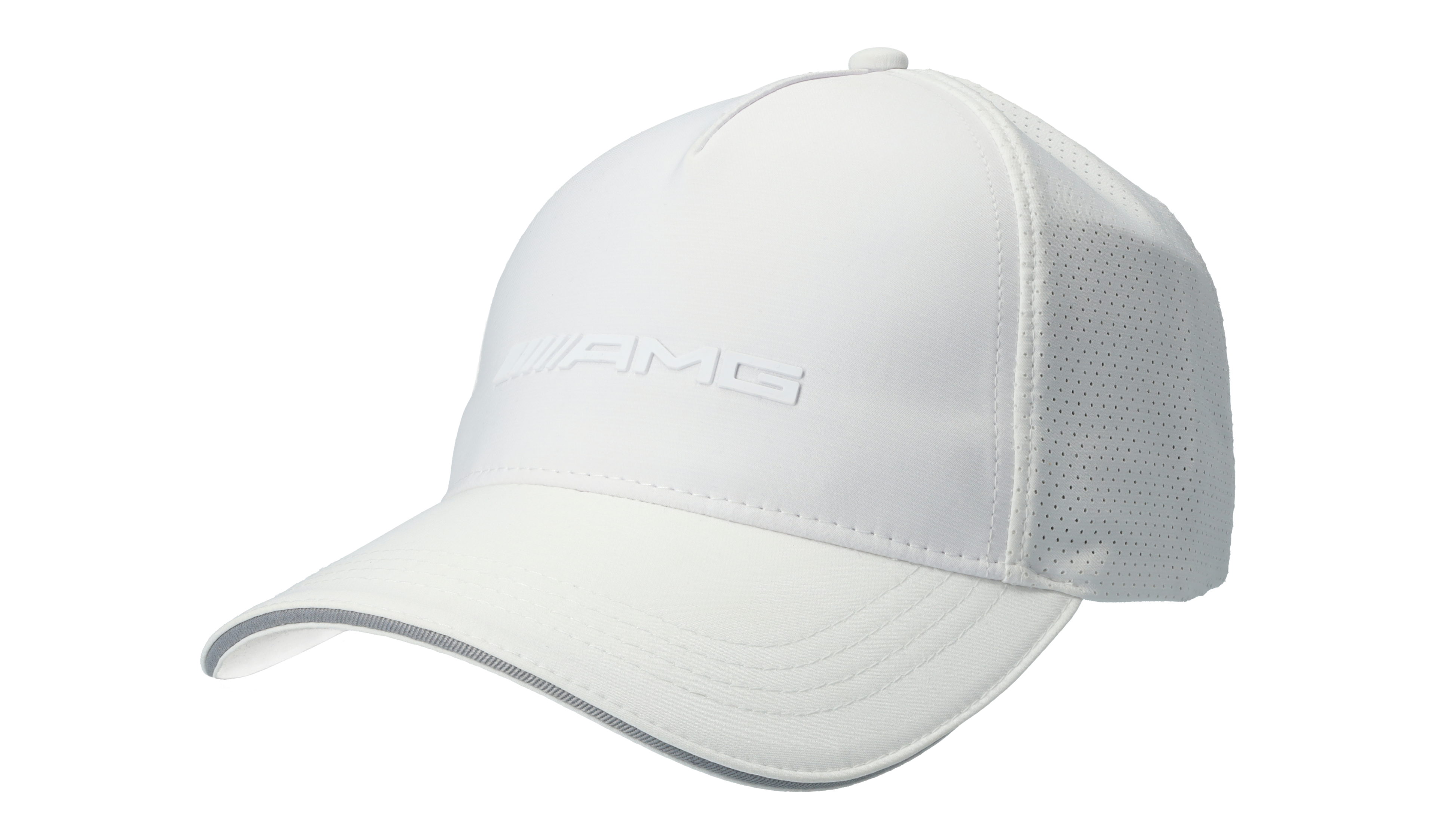 AMG Cap - weiß, Polyester / Baumwolle