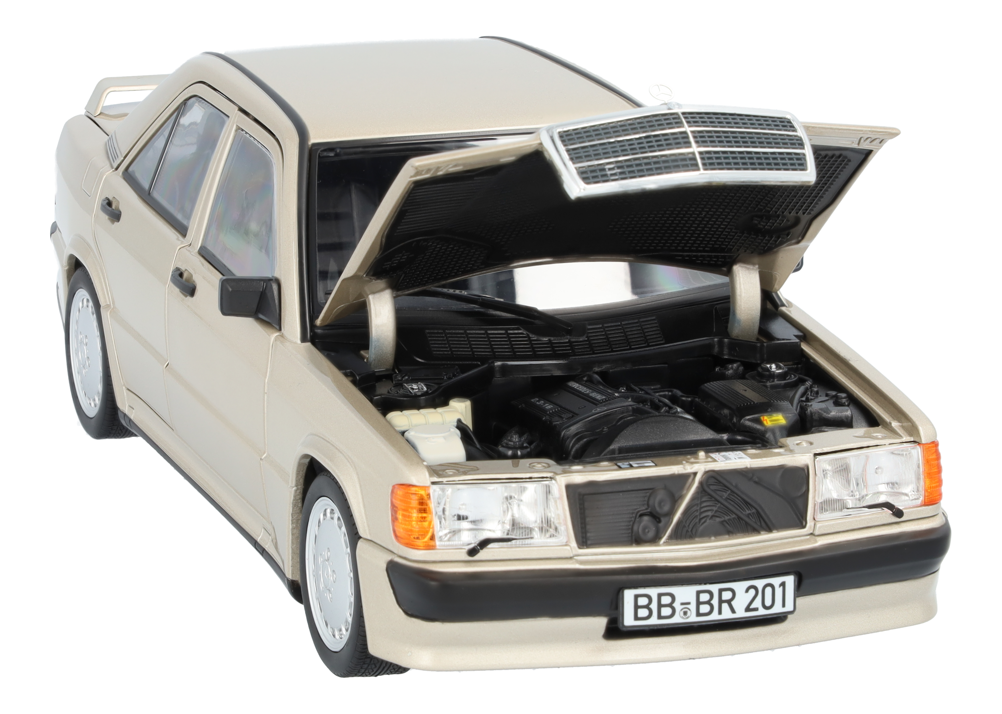 190 E 2.3-16 W 201 (1984-1988) - silberfarben, Norev, 1:18