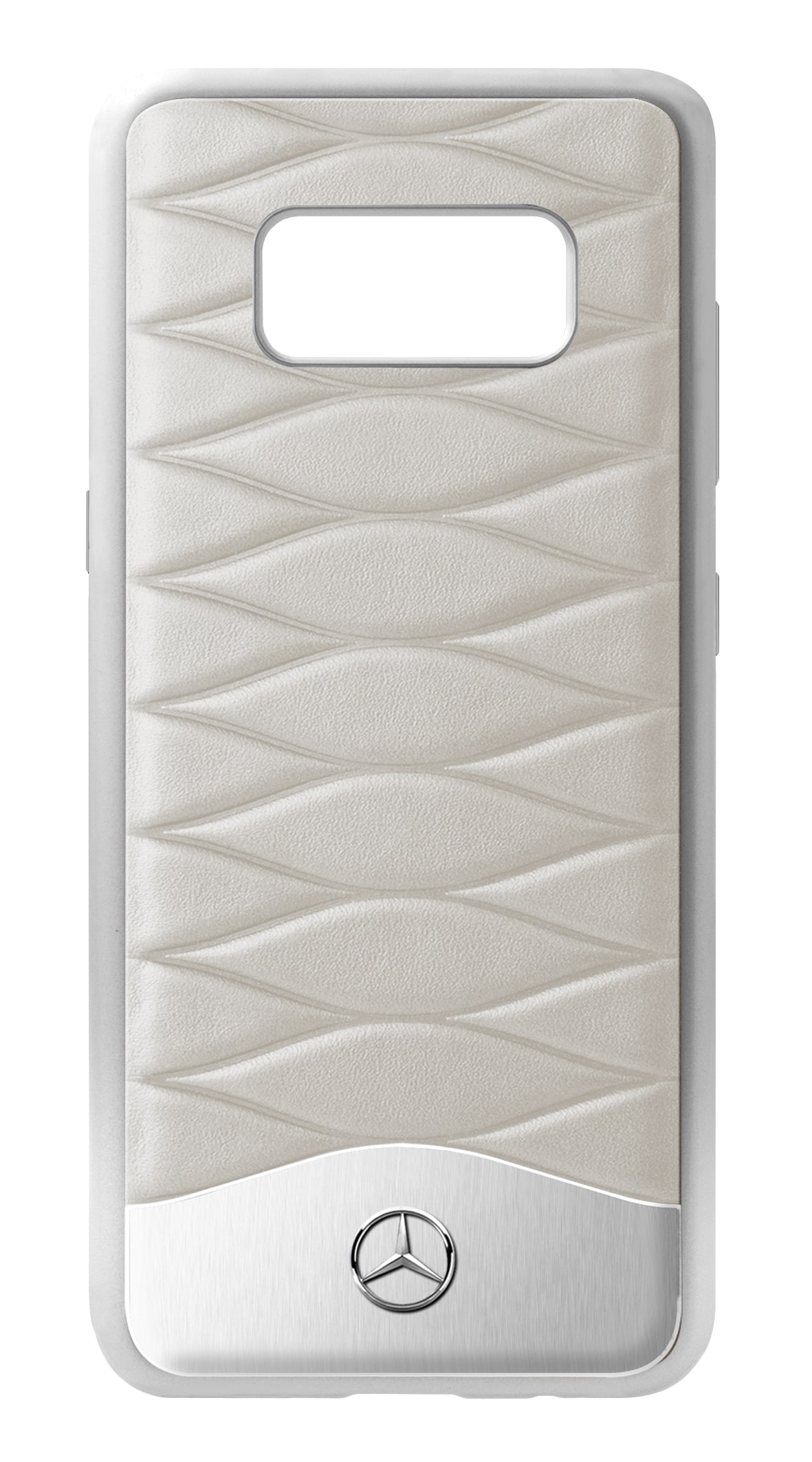 Hülle für Samsung Galaxy S8 - grau, Polycarbonat / Rindleder Hülle für Samsung Galaxy S8 - grau, Polycarbonat / Rindleder