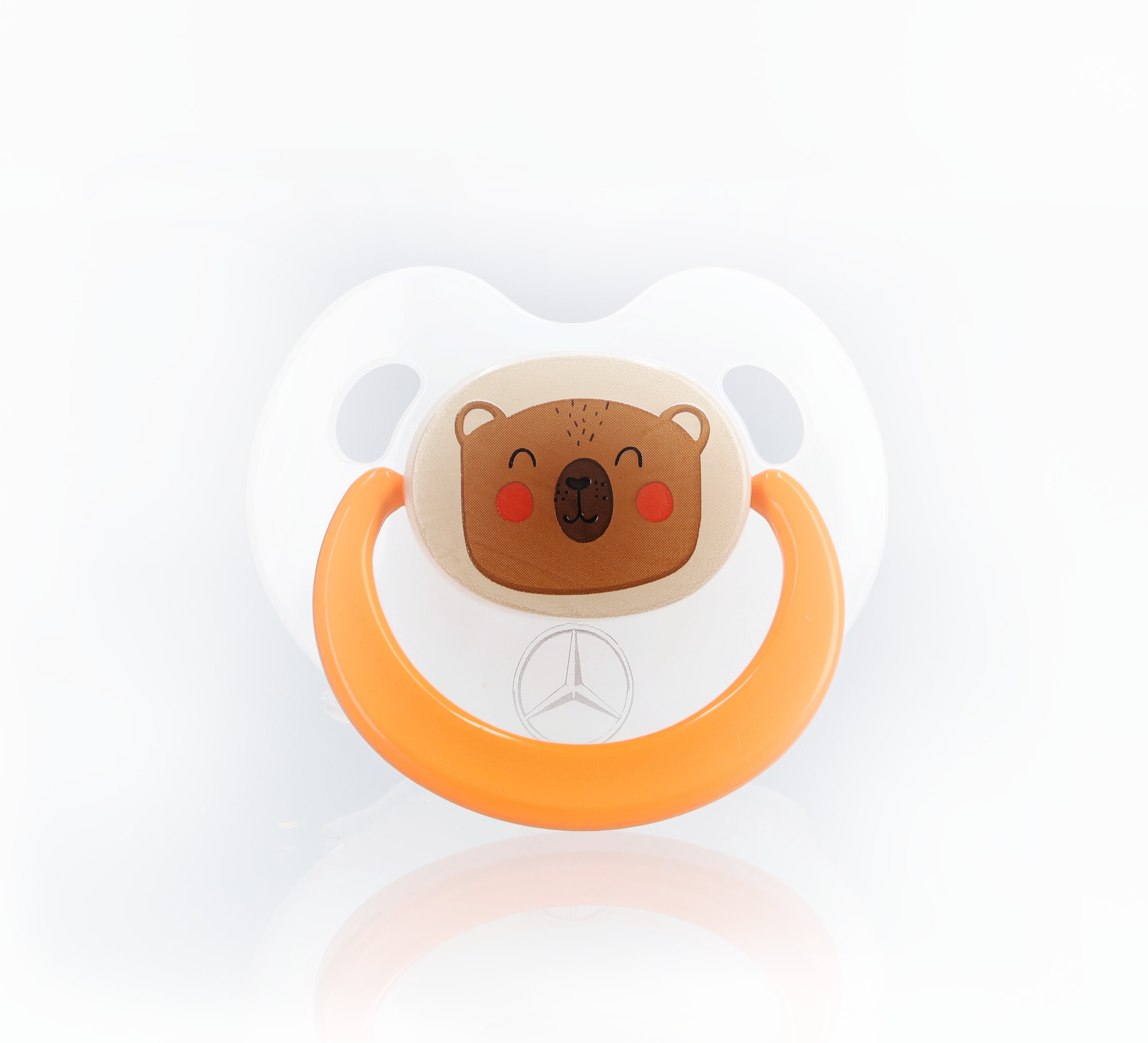 Schnuller, Wald - weiß transluzent / orange, Kunststoff / Silikon, BABY-NOVA Schnuller, Wald - weiß transluzent / orange, Kunststoff / Silikon, BABY-NOVA