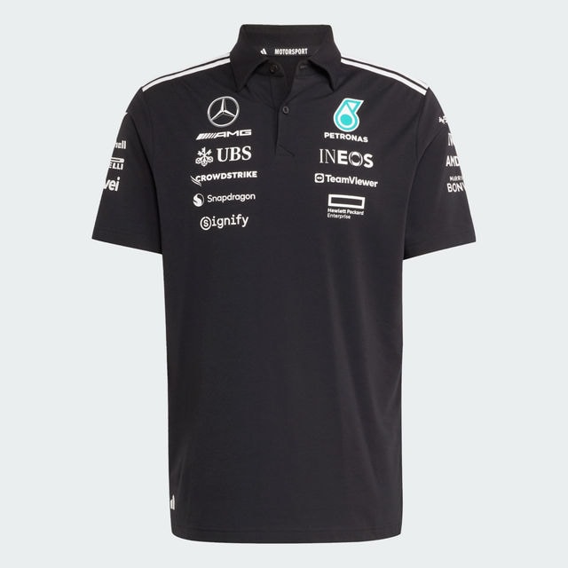 Poloshirt Herren, Team, Mercedes-AMG F1 - schwarz, XL