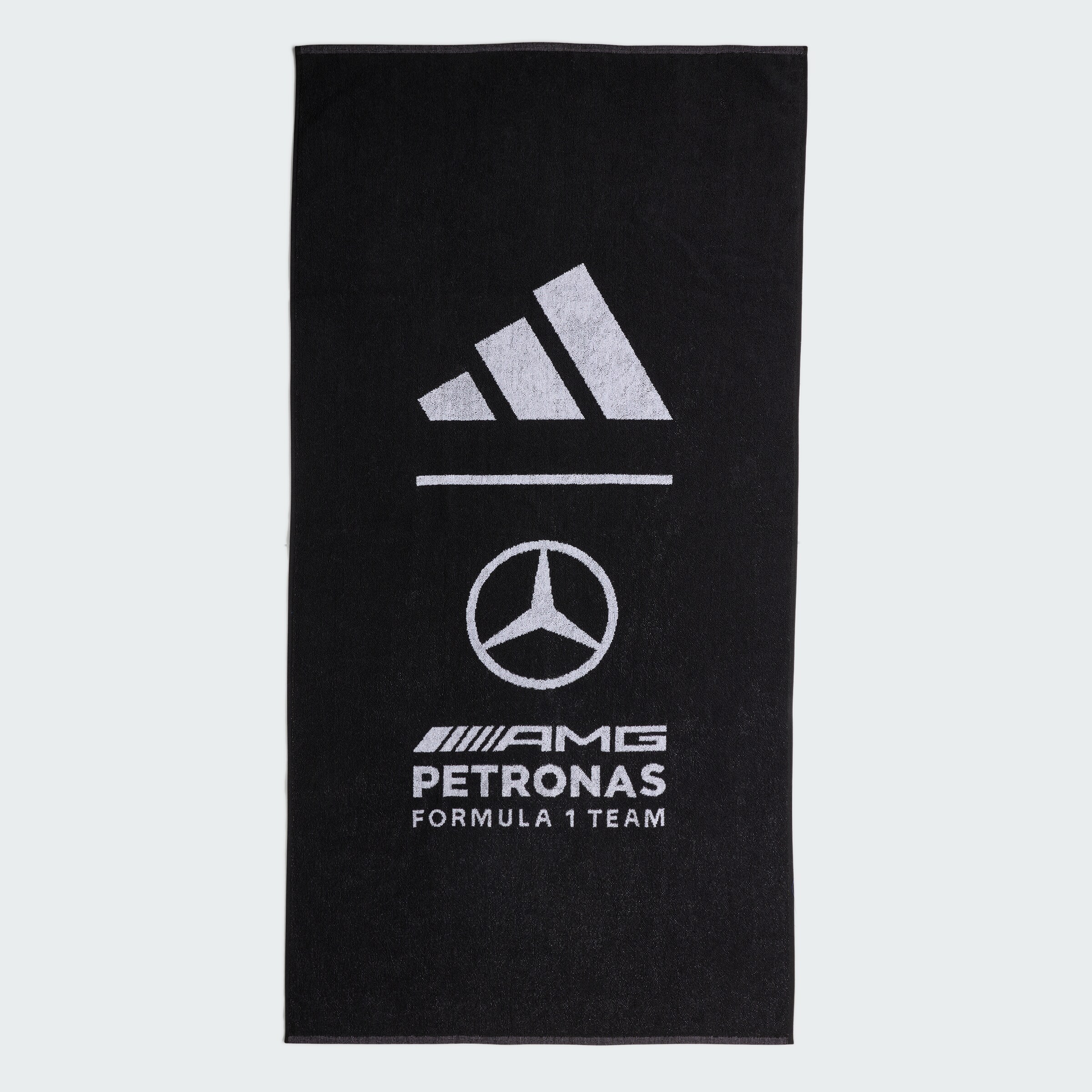 Handtuch, Mercedes-AMG F1 - schwarz, Baumwolle, adidas