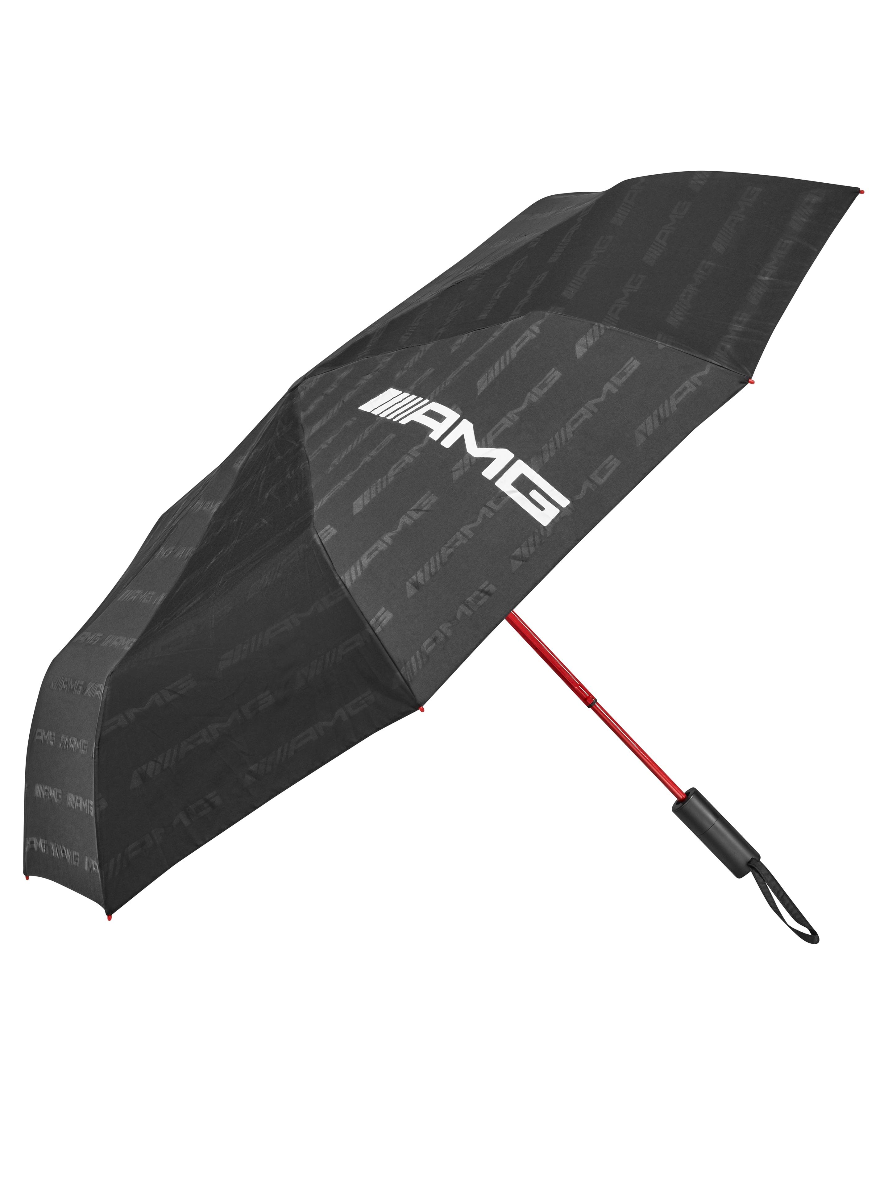 AMG Taschenschirm - schwarz, Polyester AMG Taschenschirm - schwarz, Polyester