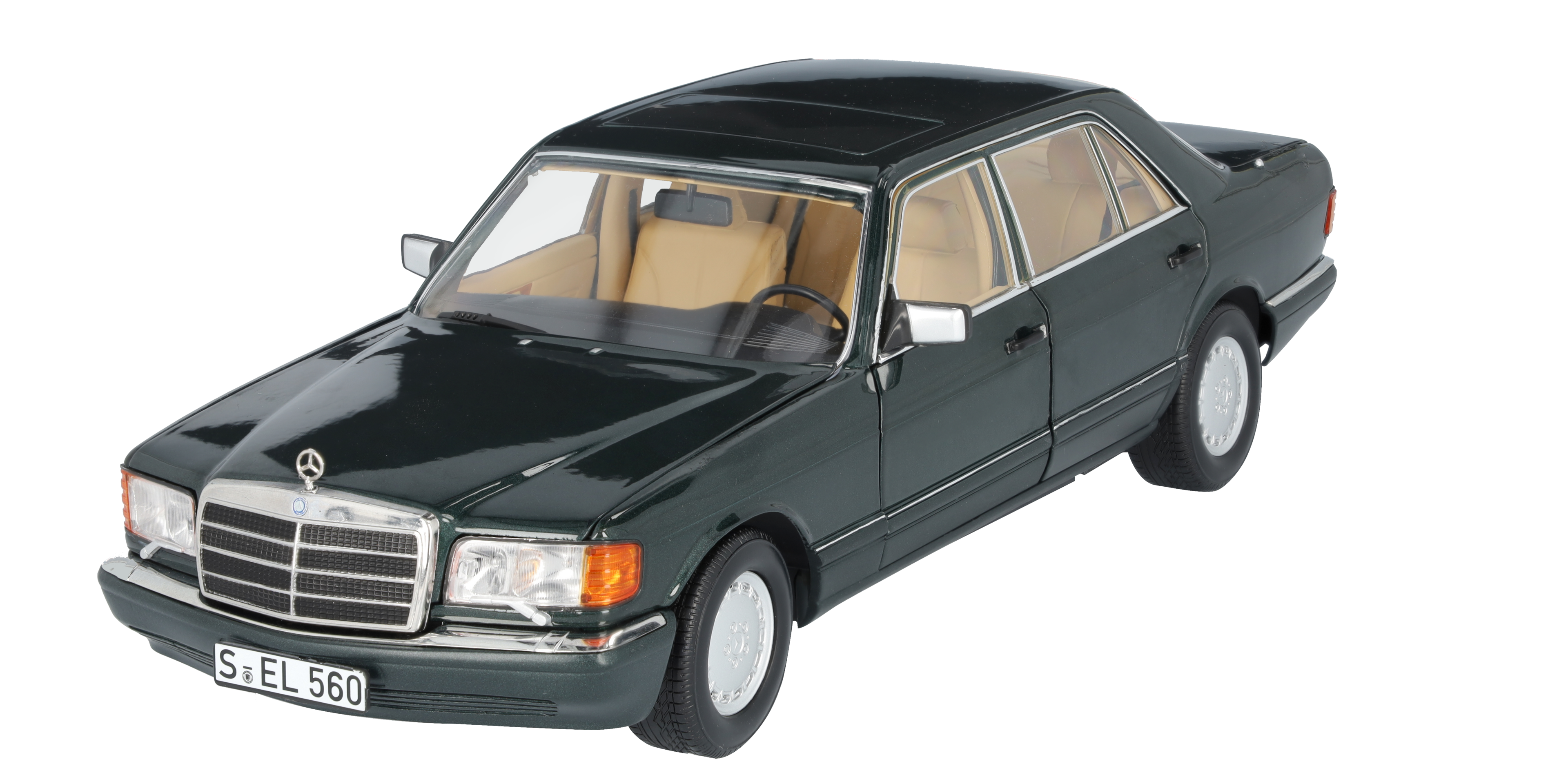 560 SEL V 126 (1985-1991) - malachitgrün, Norev, 1:18 560 SEL V 126 (1985-1991) - malachitgrün, Norev, 1:18