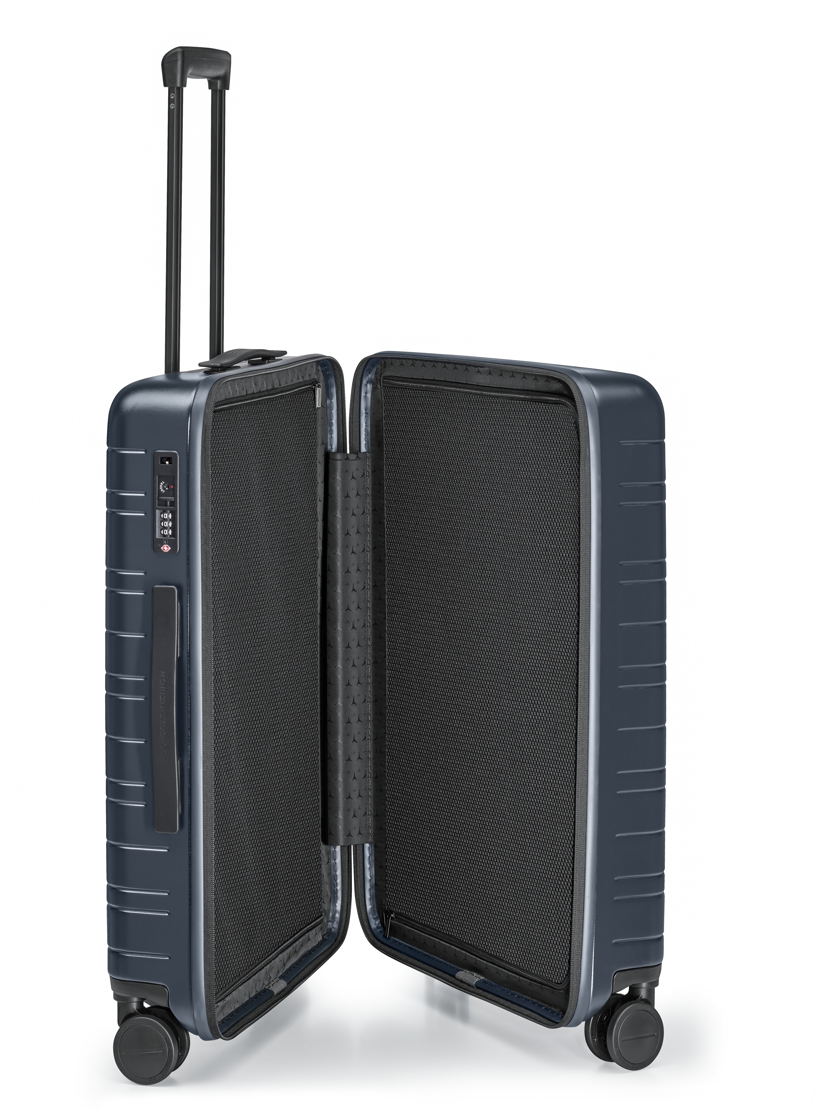 Koffer, H6 - dunkelblau, Polycarbonat / Polyester, HORIZN STUDIOS, 65,5 l
