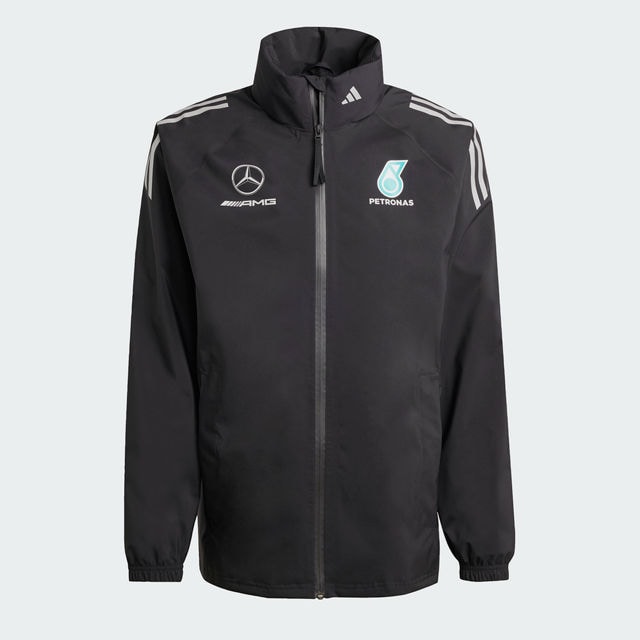 Regenjacke Herren, Mercedes-AMG F1 - schwarz, S