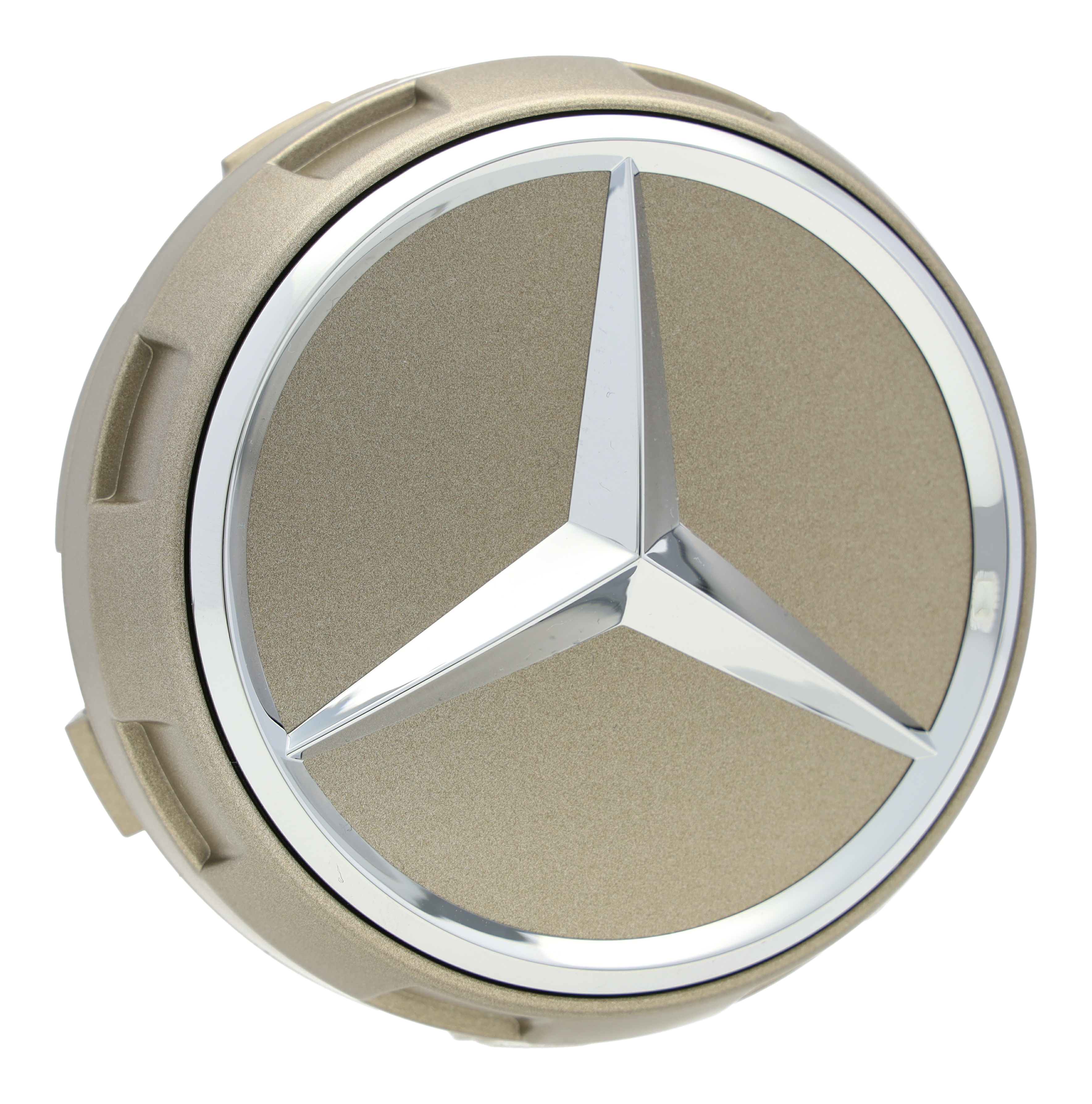 AMG Radnabenabdeckung, im Zentralverschlussdesign, für Zentrierloch-Durchmesser 71,8 mm - goldfarben