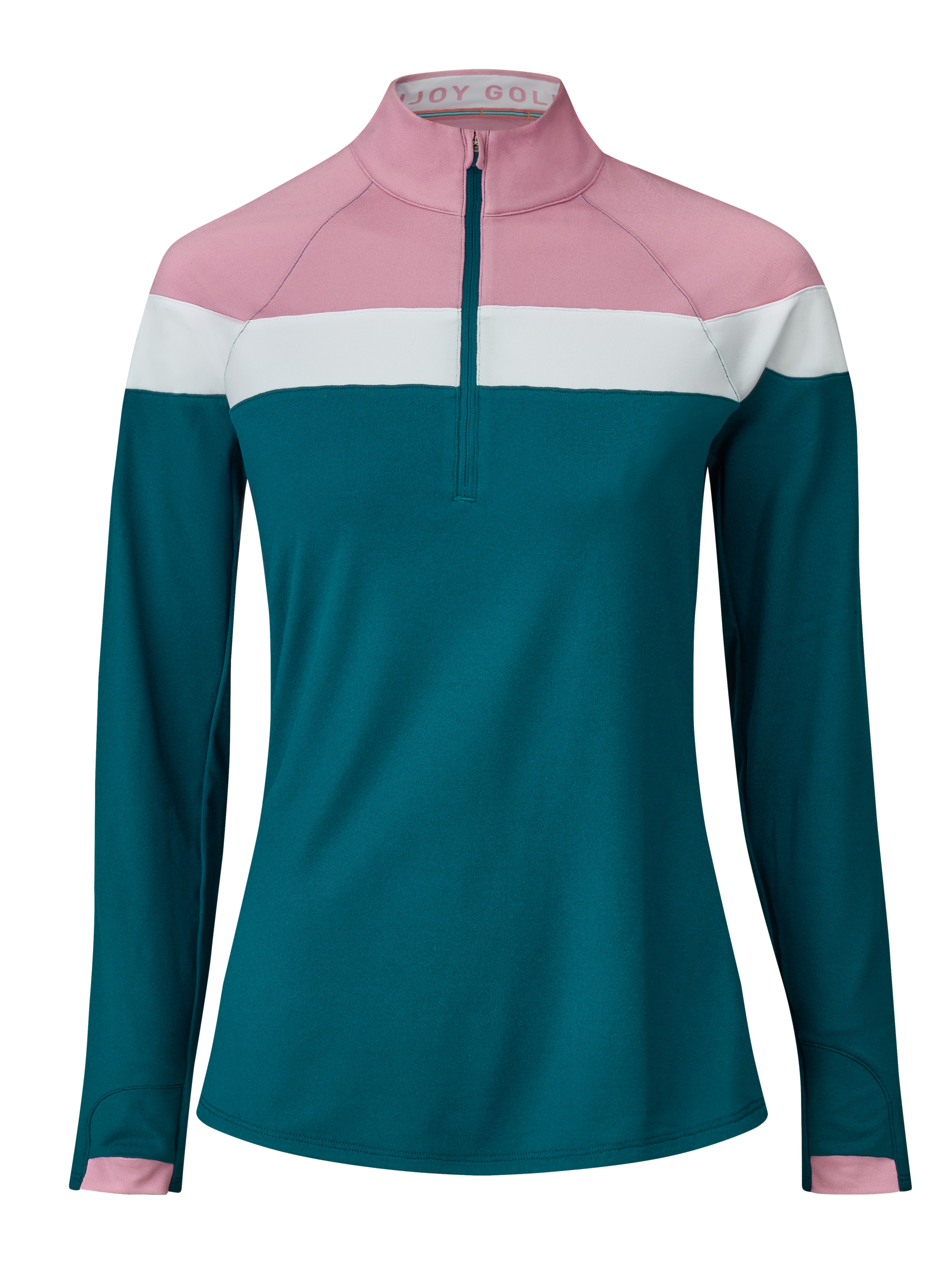 Golf-Sweater Damen, Lightweight - Ocean Tropic-Pinktastic / white, M
