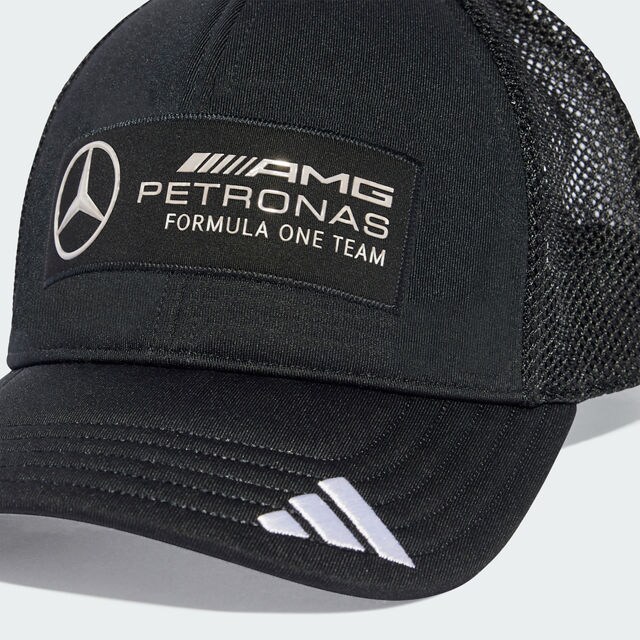 Trucker Cap, Team, Mercedes-AMG F1 - schwarz, Polyester (recycelt) / Elasthan