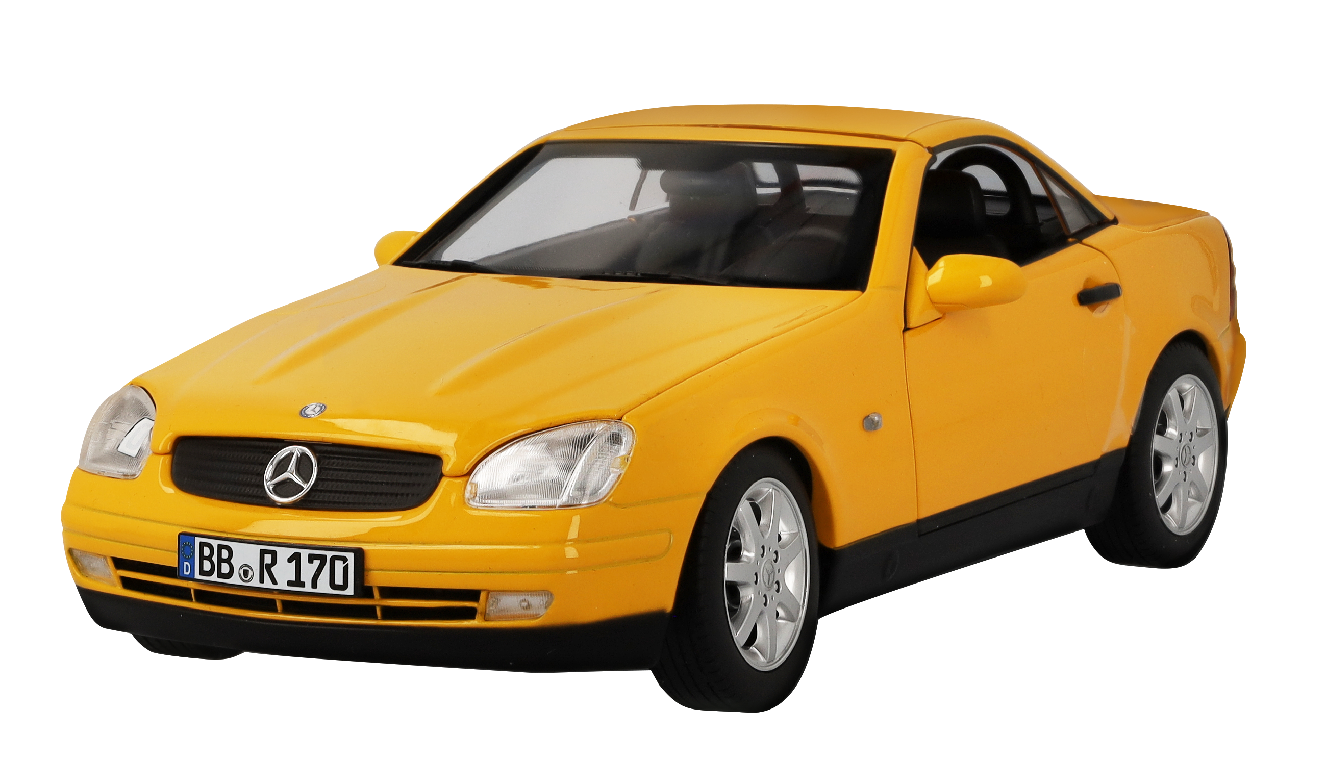 SLK 200 Roadster R170 (1996-2000) - yellowstone, Norev, 1:18 SLK 200 Roadster R170 (1996-2000) - yellowstone, Norev, 1:18