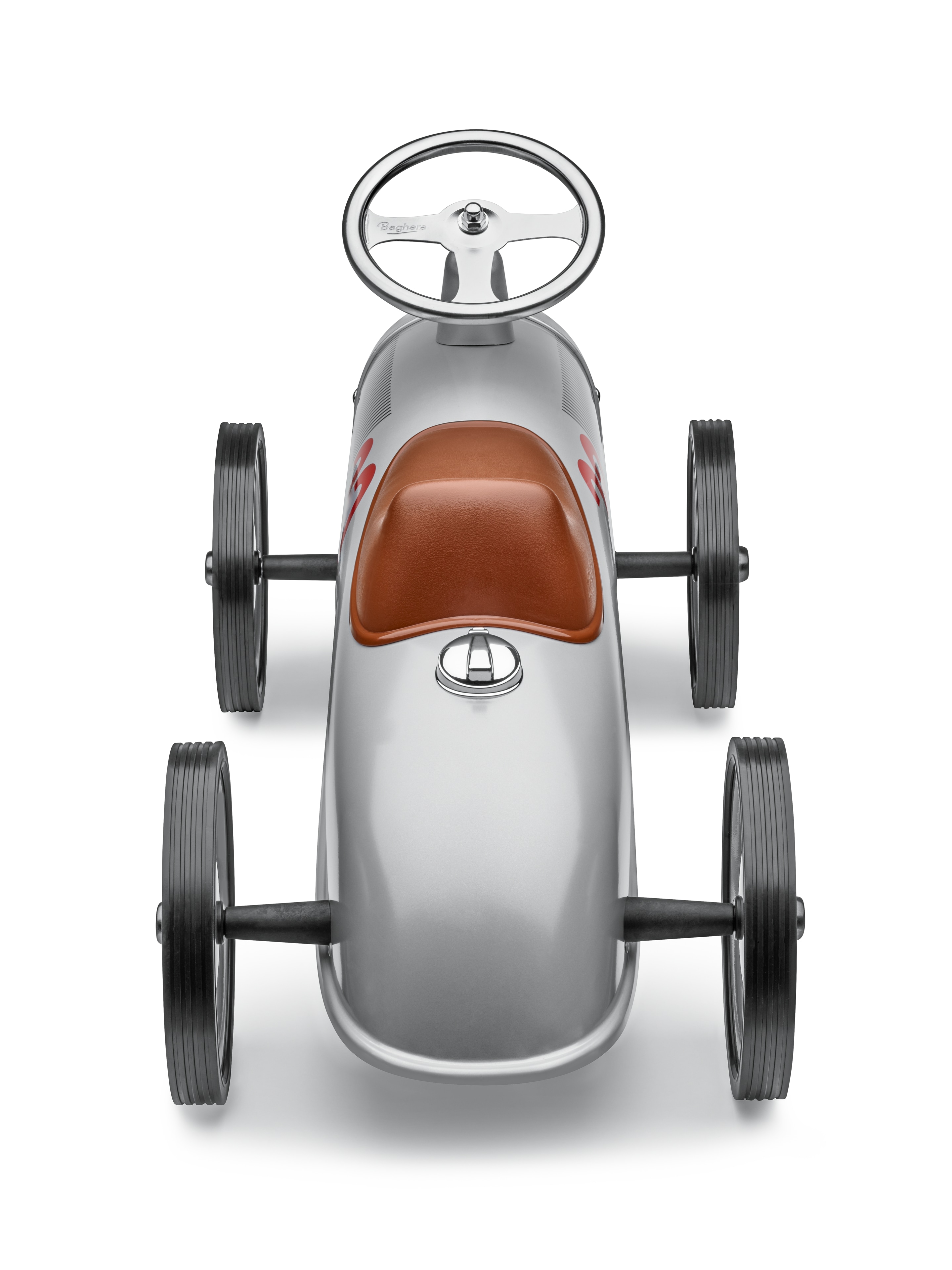 Kinderrutscher, W 25 Rennwagen - silberfarben, Baghera