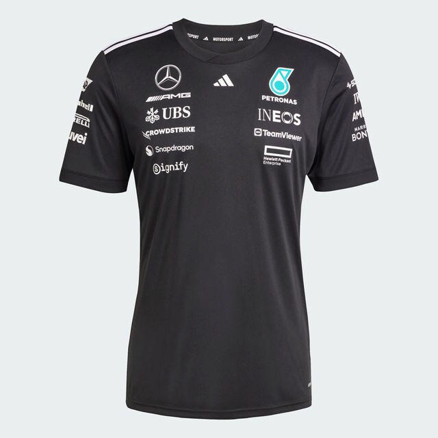 T-Shirt Damen, Fahrer, Mercedes-AMG F1 - schwarz, L