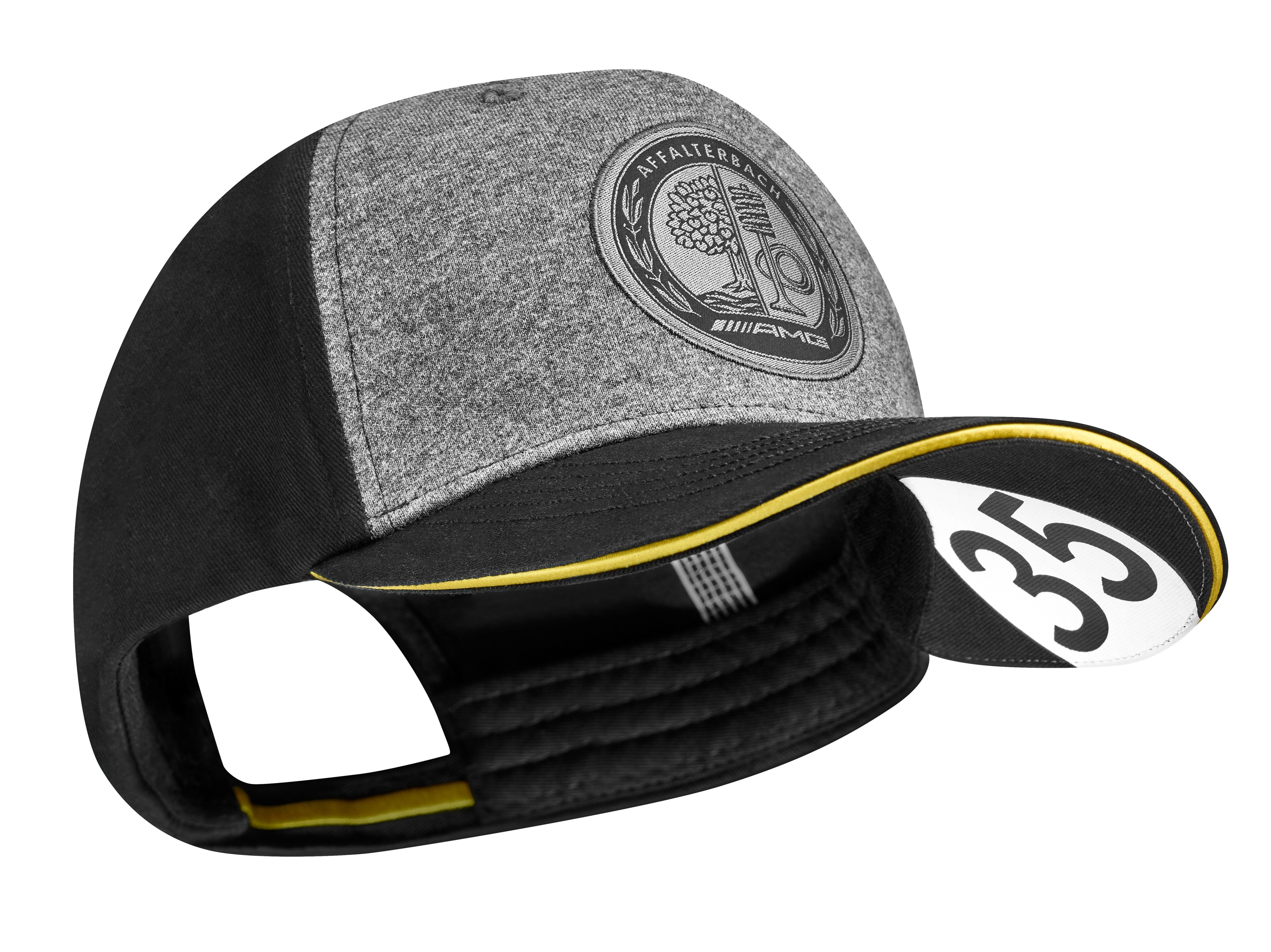 AMG Cap - schwarz / grau melange, Baumwolle