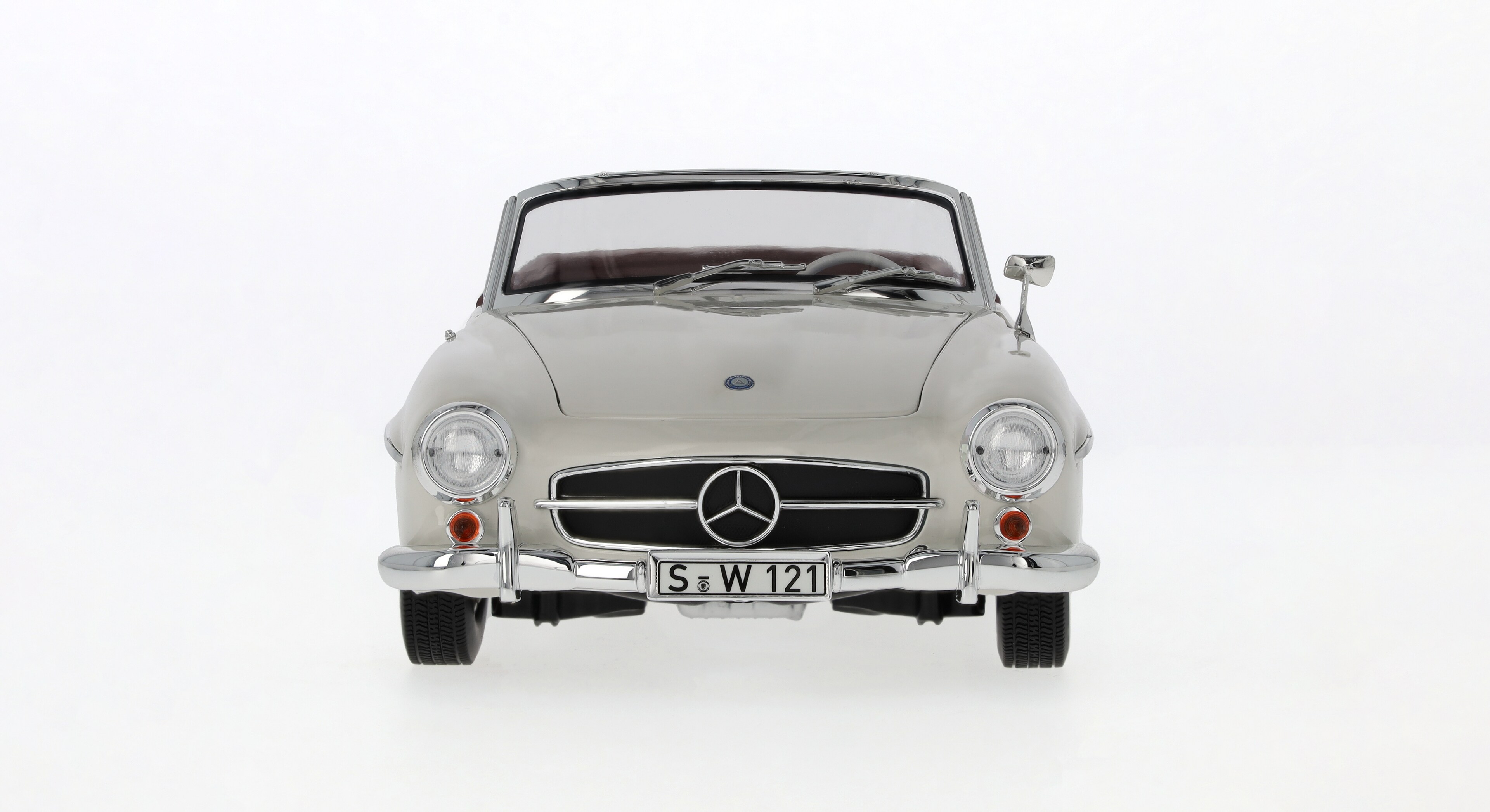 190 SL Roadster W 121 (1954-1963) - weißgrau, Norev, 1:18