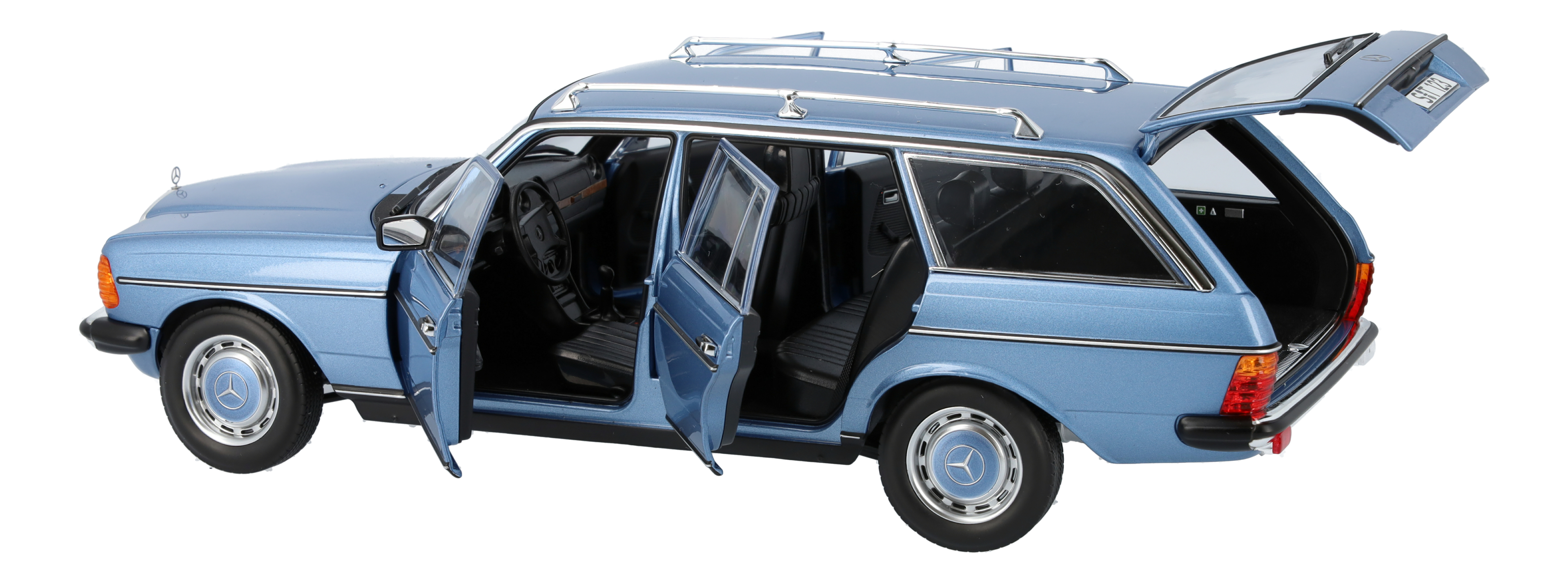 200 T-Modell S 123 (1980-1985) - blau, Norev, 1:18