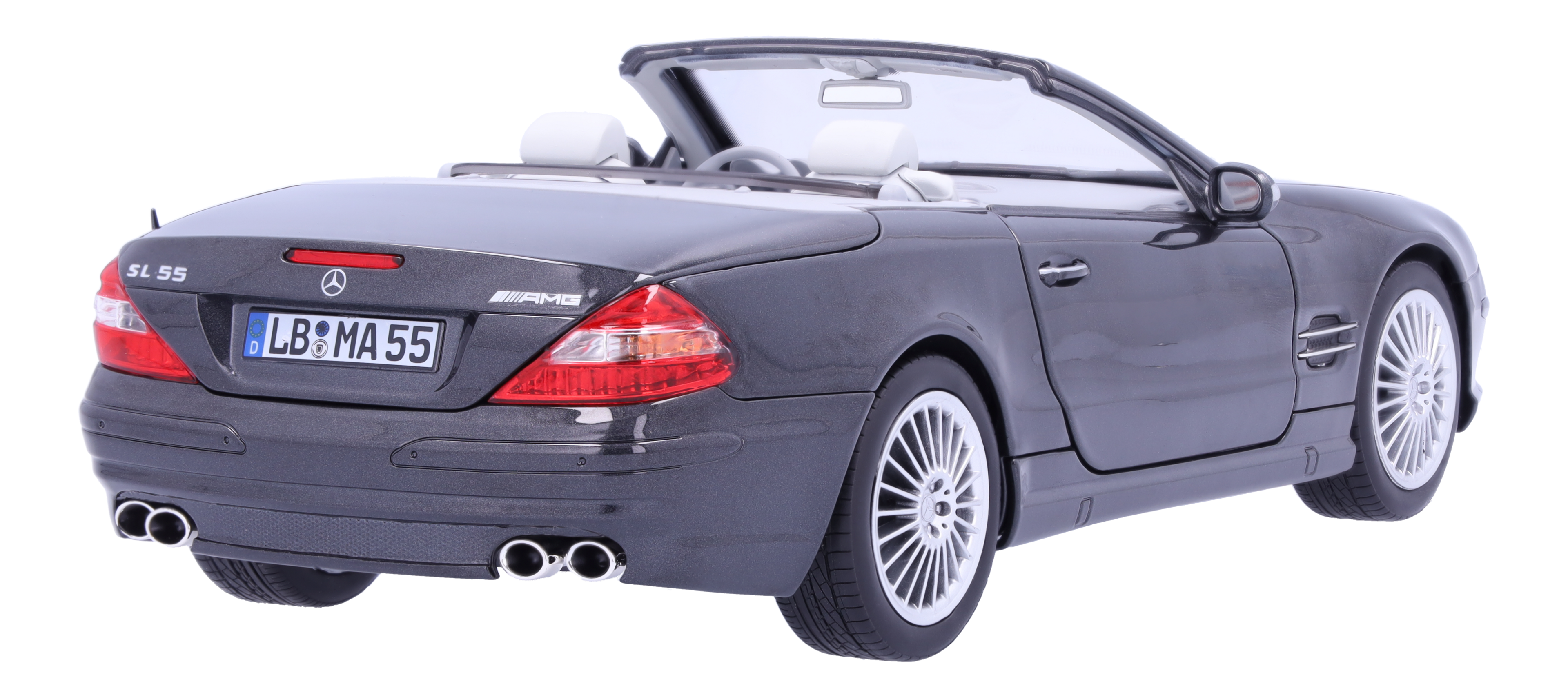 SL 55 AMG R 230 (2001-2006) - obsidianschwarz, Norev, 1:18
