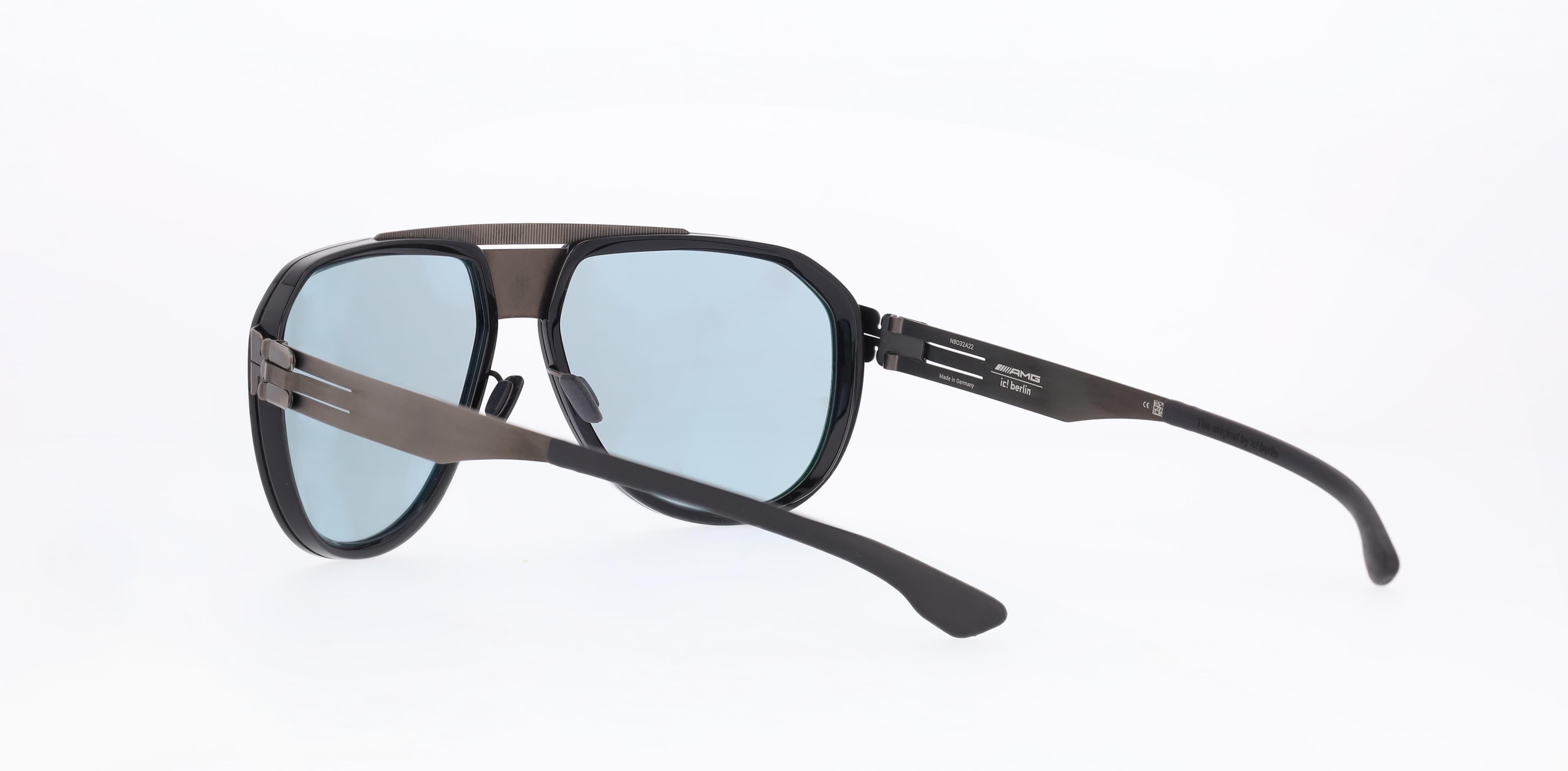 AMG Sonnenbrille, Herren, Business - graphite black, Edelstahl / Acetat, PVD beschichtet, ic! berlin AMG Sonnenbrille, Herren, Business - graphite black, Edelstahl / Acetat, PVD beschichtet, ic! berlin