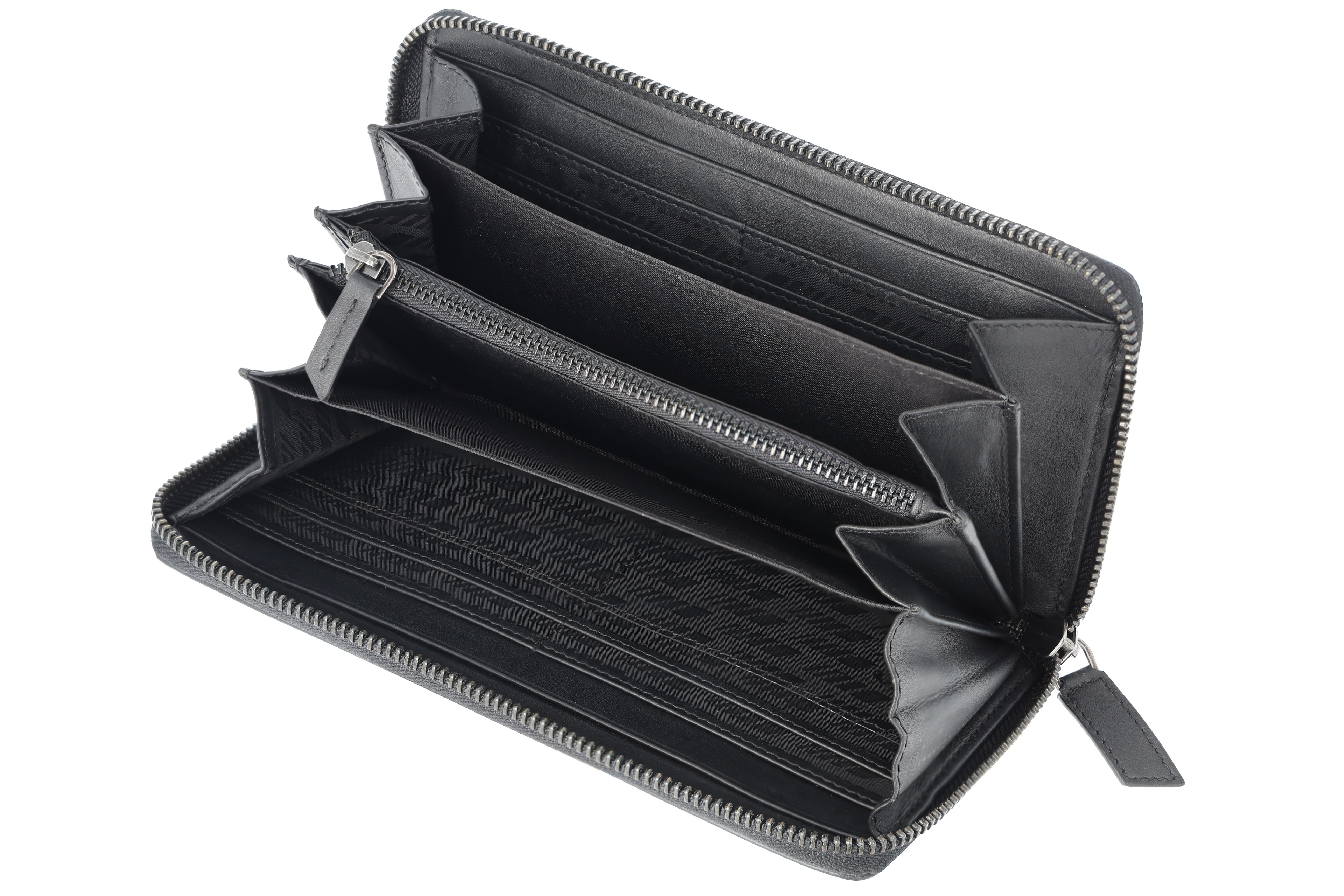 AMG Geldbörse Damen - schwarz, Rindleder / Polyester AMG Geldbörse Damen - schwarz, Rindleder / Polyester
