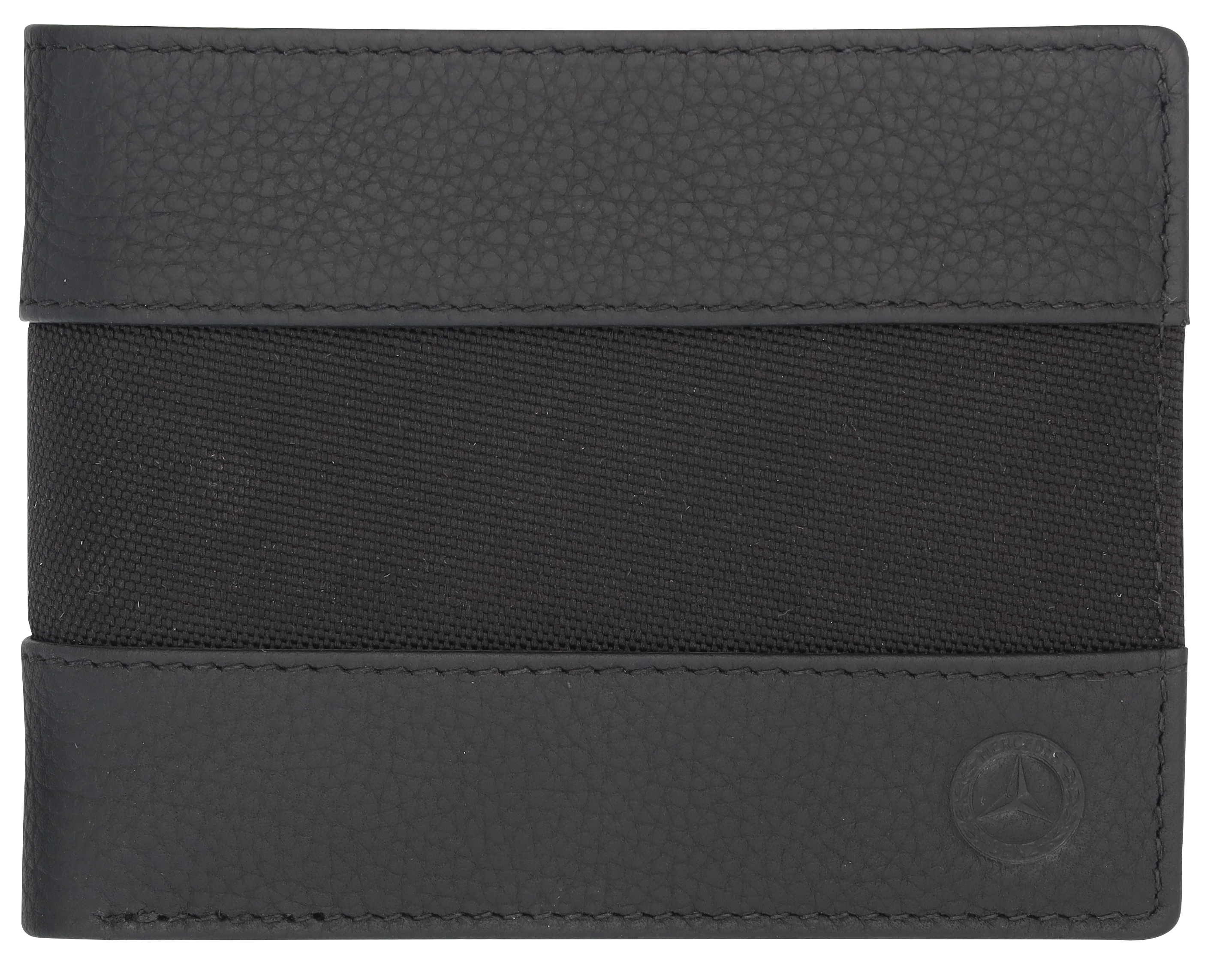 Geldbörse Herren, Classic - schwarz, Leder / Polyamid (recycelt) Geldbörse Herren, Classic - schwarz, Leder / Polyamid (recycelt)