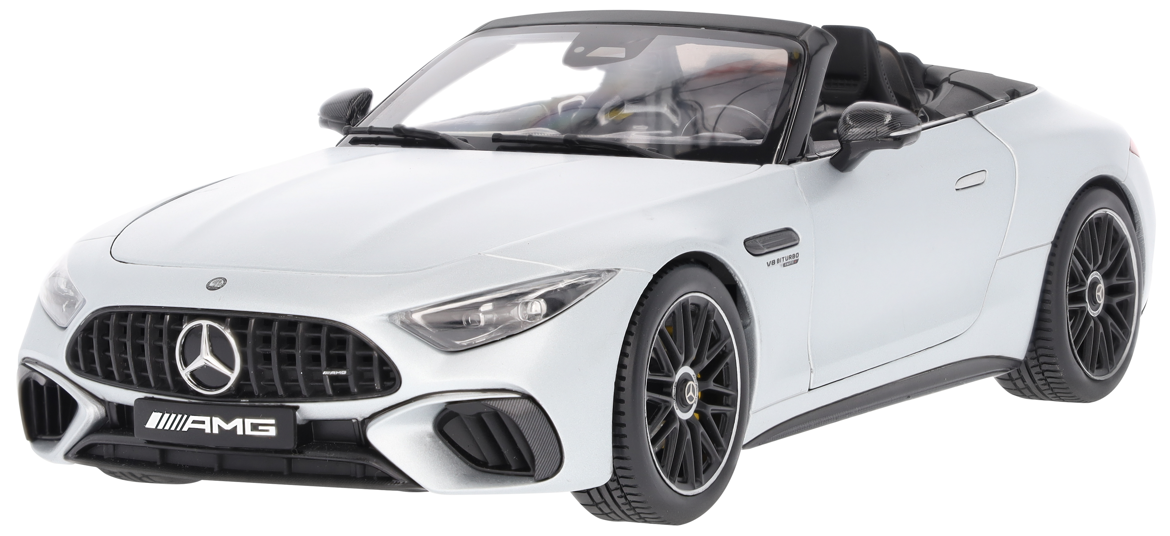 Mercedes-AMG SL 63, Roadster, R232 - MANUFAKTUR hightechsilber magno, iScale, 1:18 Mercedes-AMG SL 63, Roadster, R232 - MANUFAKTUR hightechsilber magno, iScale, 1:18