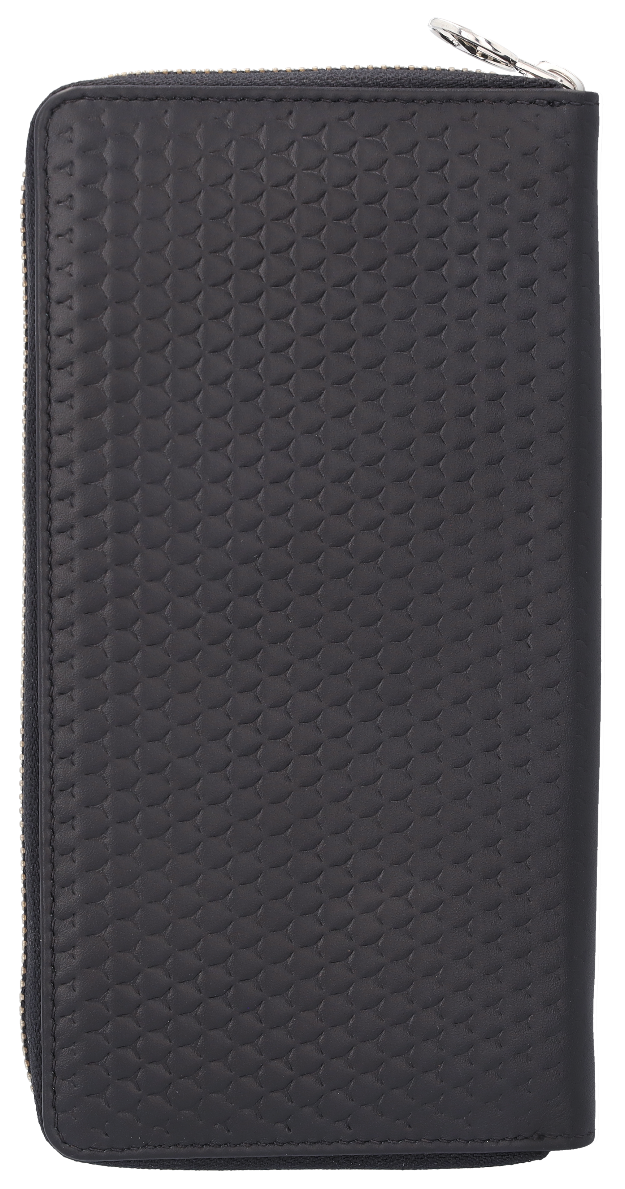 Geldbörse Damen - schwarz, Rindleder