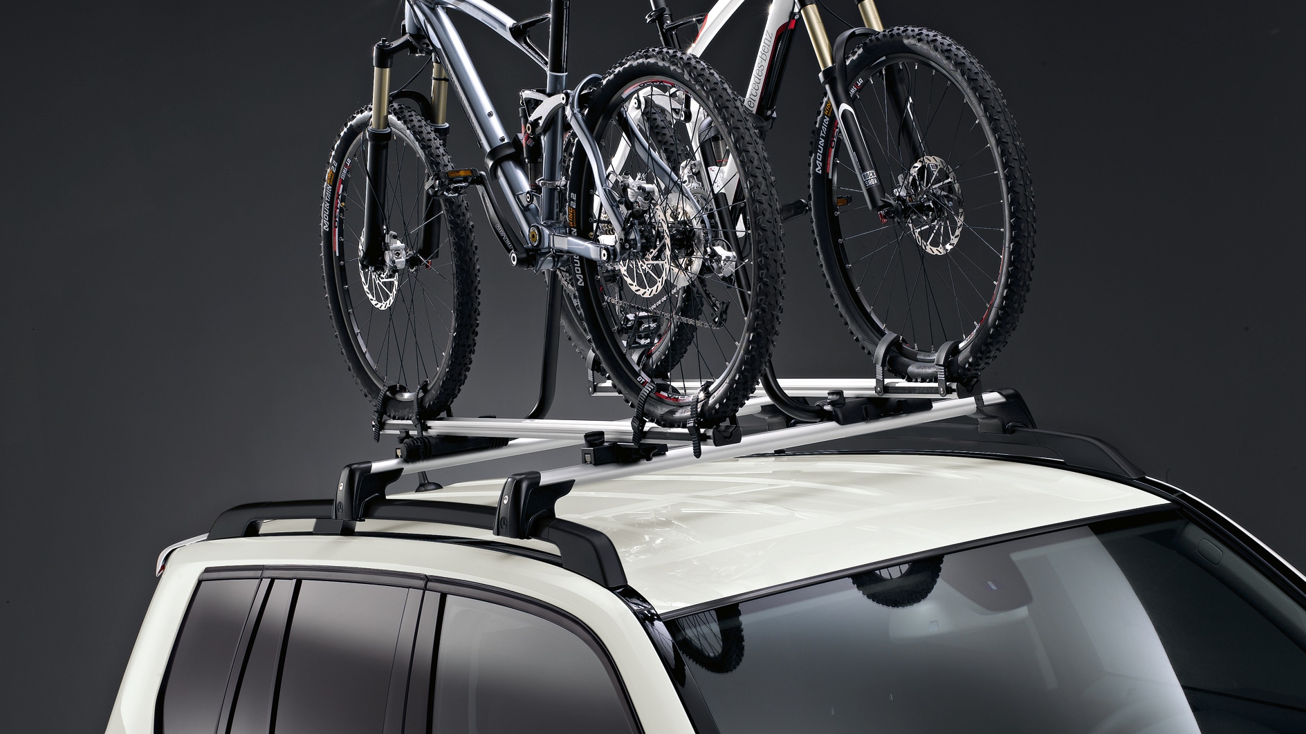 Fahrradträger - Aluminium / Kunststoff, silberfarben / schwarz