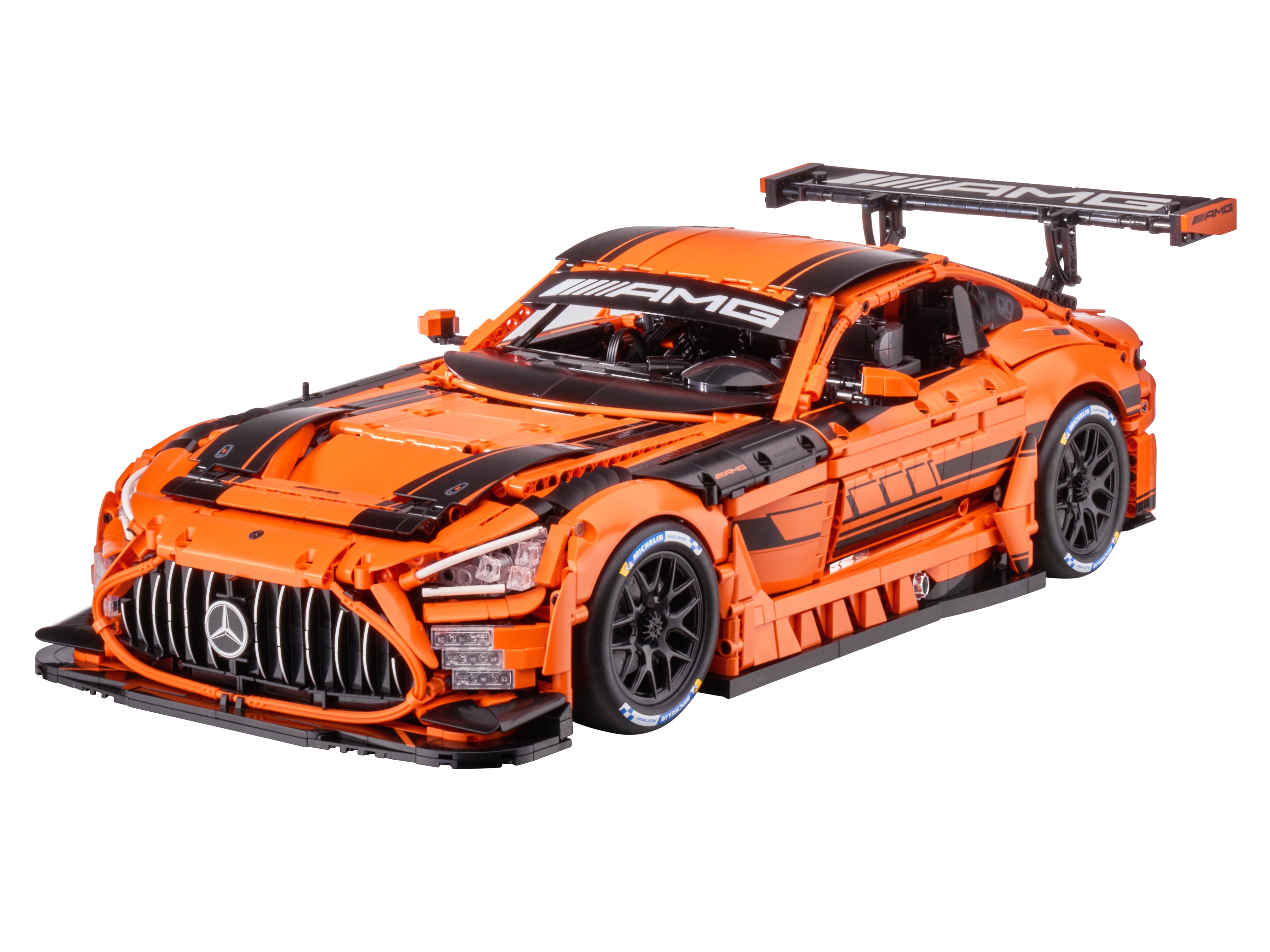 Mercedes-AMG GT3, Klemmbaustein Modell, C190 - orange, CaDa, 1:8