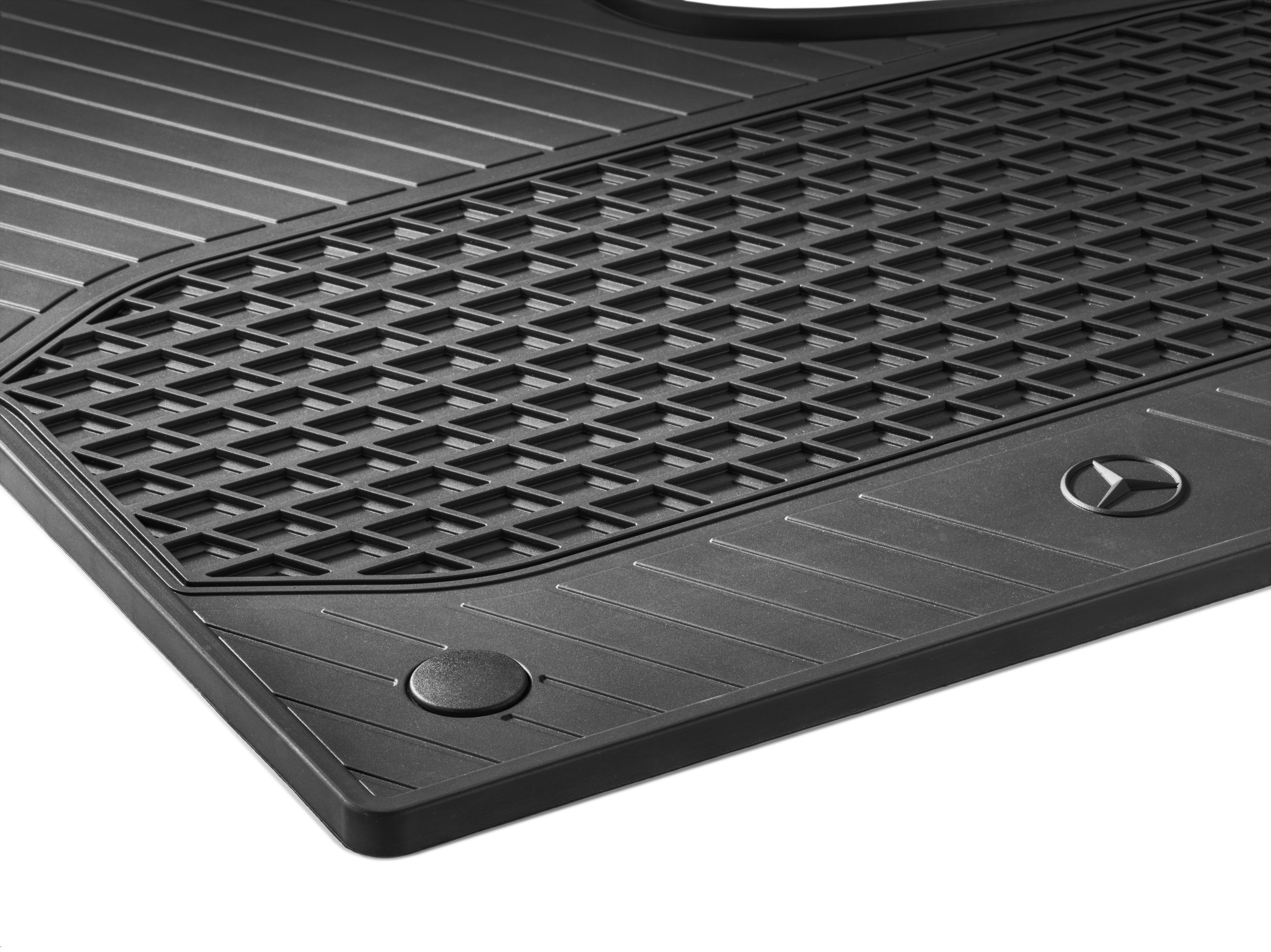 Allwettermatten, Fahrer- & Beifahrermatte, mit/ohne S23 (Beifahrersitz 2-Sitzer), 2-teilig - LL, schwarz