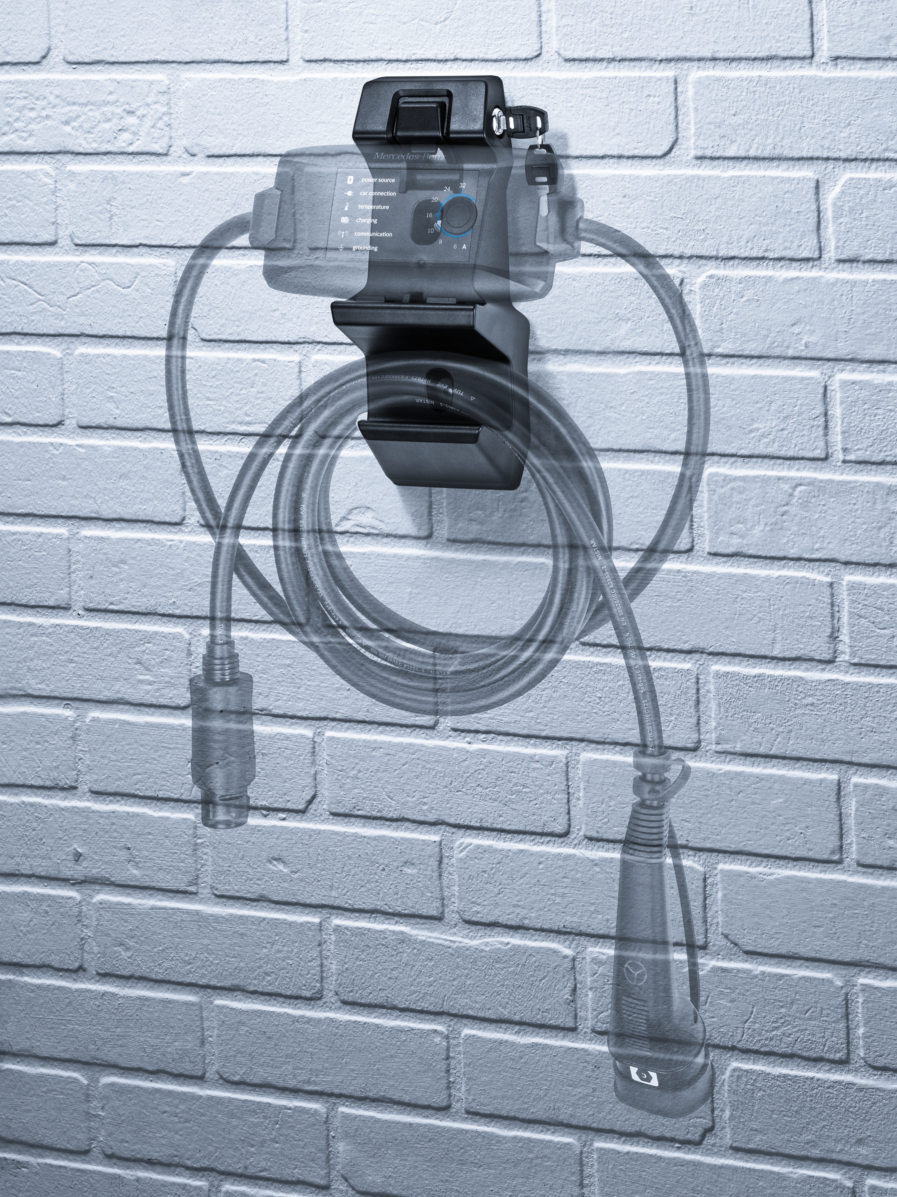 Flexibles Ladesystem Pro, Wandhalterung - Kunststoff, schwarz, LL/RL