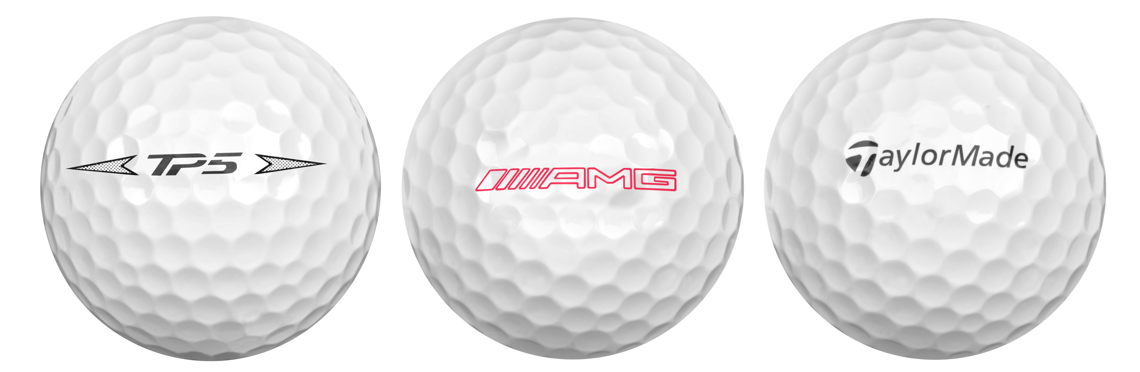 AMG Golfbälle, 3er-Set - weiß, Urethan