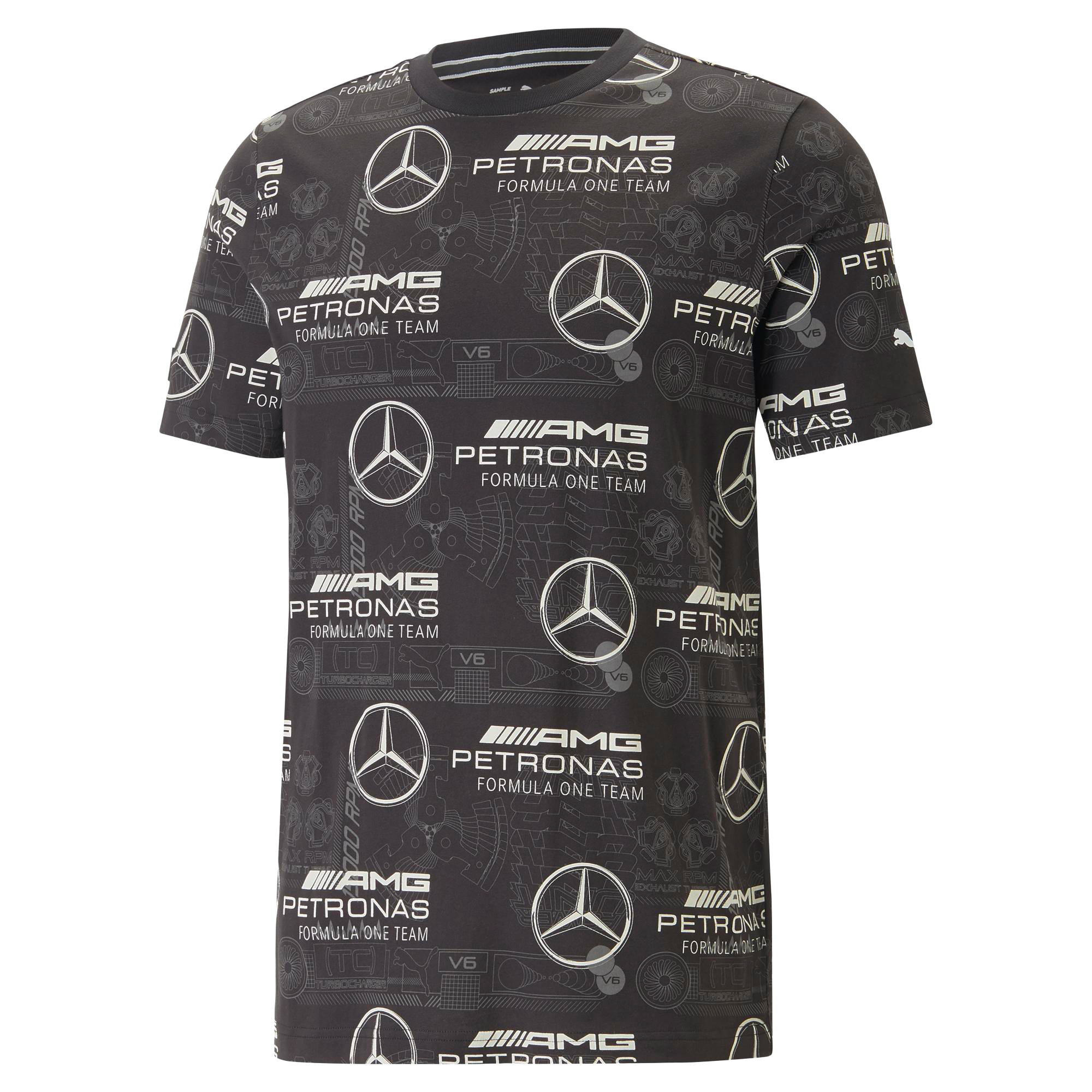 T-Shirt, Mercedes-AMG F1 - schwarz, S T-Shirt, Mercedes-AMG F1 - schwarz, S