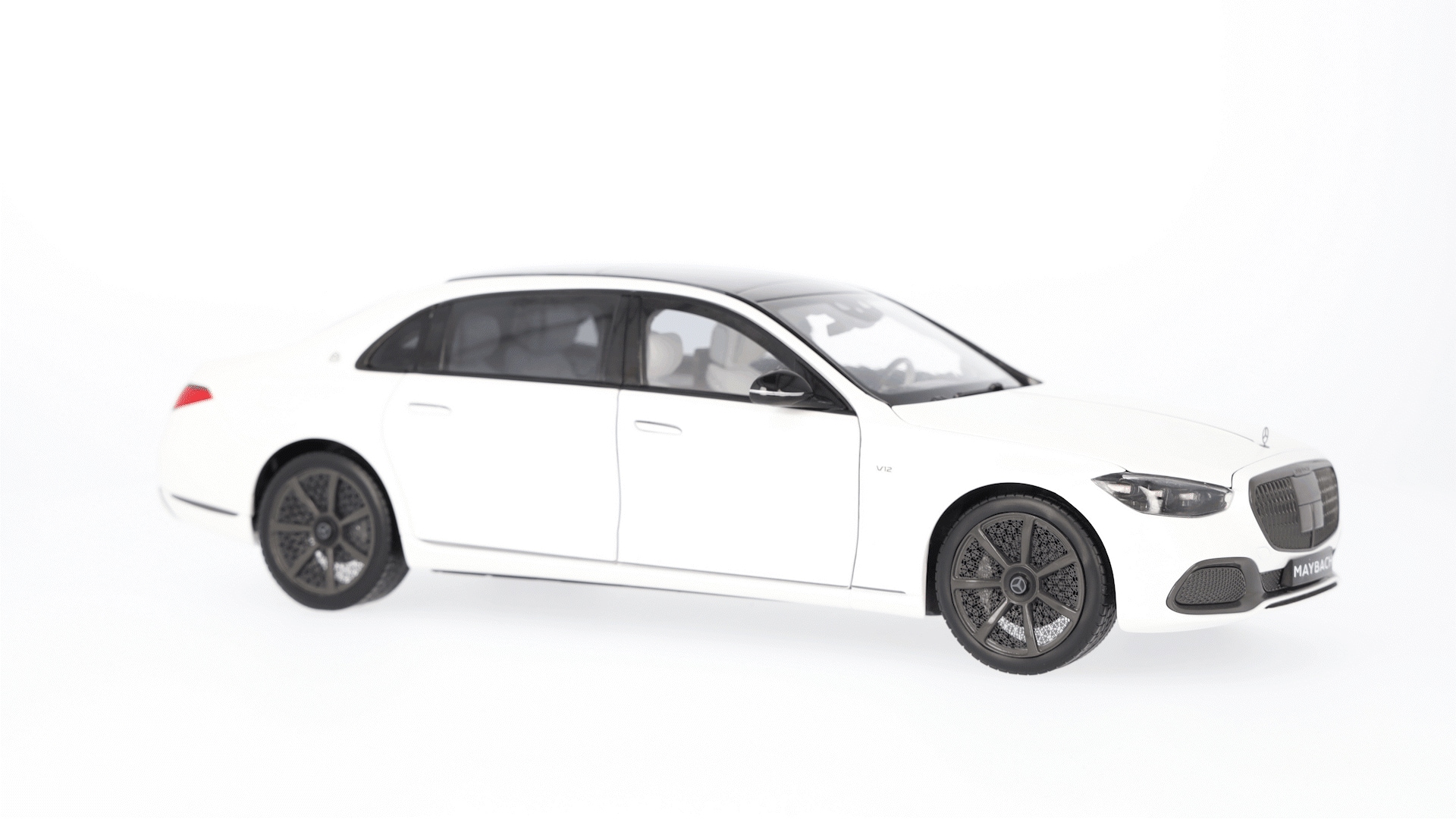 Mercedes-Maybach S 680 4MATIC, Night Series, X223 - MANUFAKTUR opalithweiß magno, Norev, 1:18 Mercedes-Maybach S 680 4MATIC, Night Series, X223 - MANUFAKTUR opalithweiß magno, Norev, 1:18