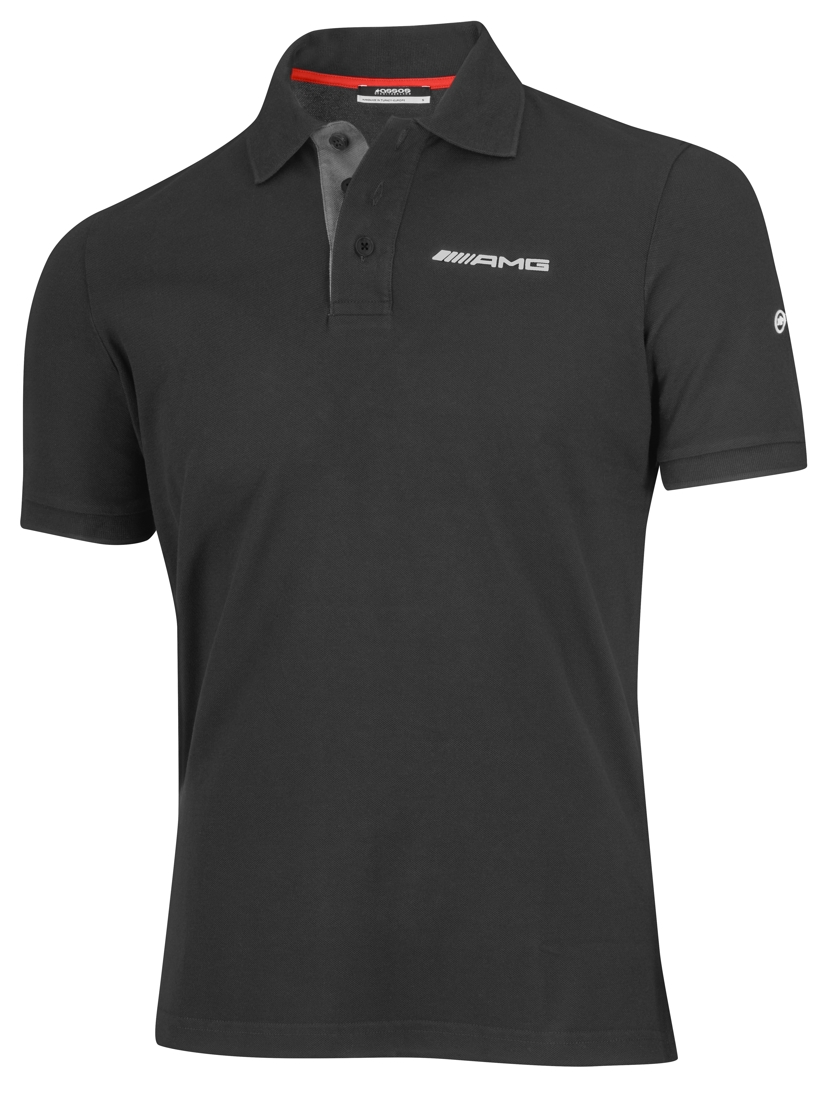 AMG Poloshirt Herren - schwarz, XS