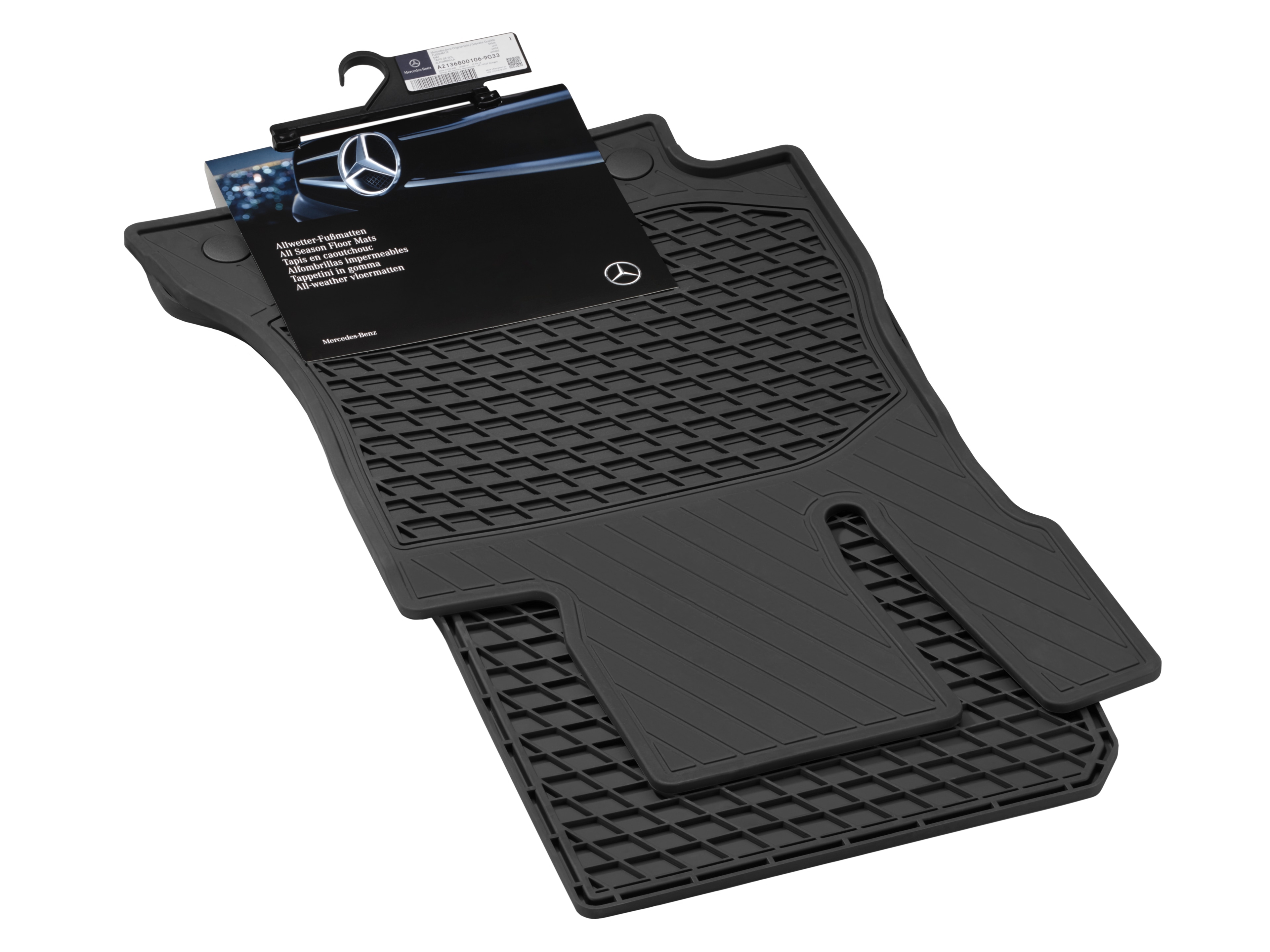 Allwettermatten, CLASSIC, Fahrer-/Beifahrermatte, 2-teilig - LL, schwarz