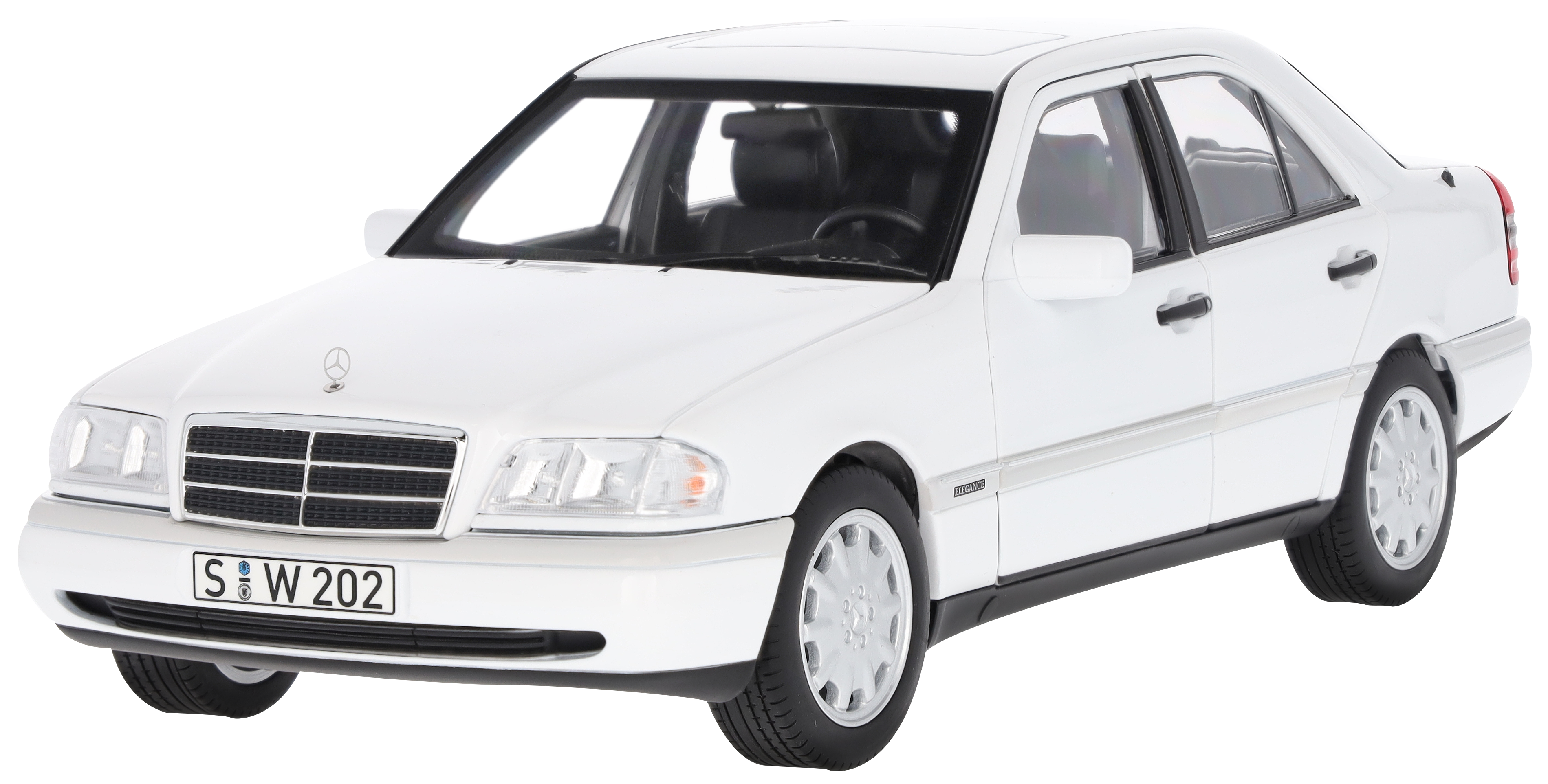 C 200 Limousine W 202 (1993-1996) - polarweiß, Norev, 1:18