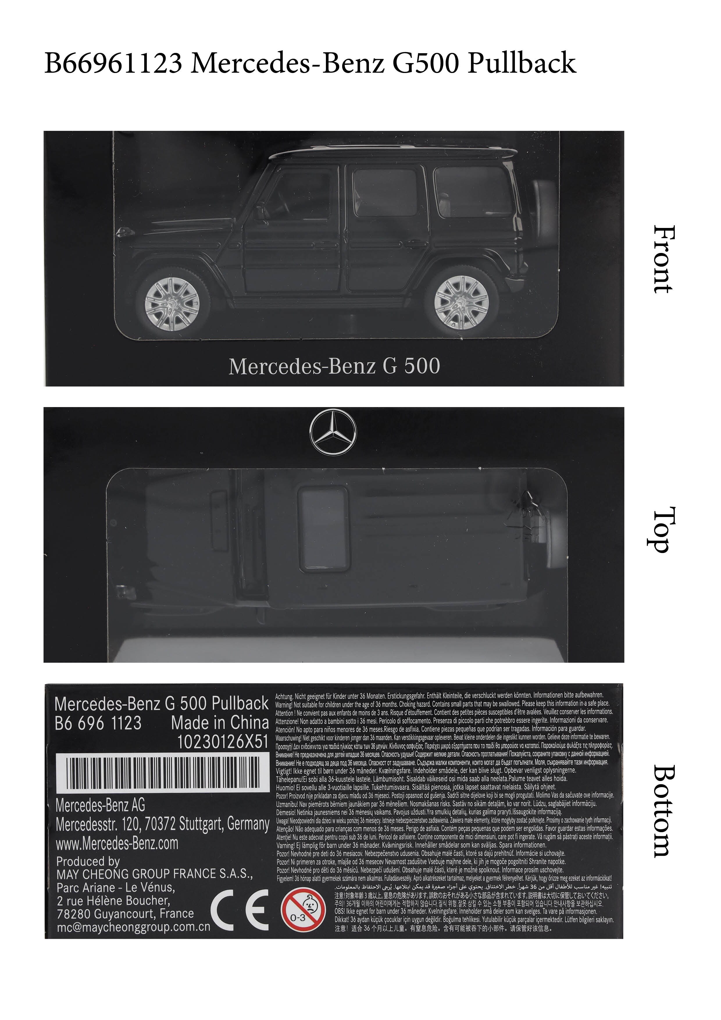 G-Klasse, Geländewagen, W465, Pullback - obsidianschwarz, Heinrich Bauer, 1:43 G-Klasse, Geländewagen, W465, Pullback - obsidianschwarz, Heinrich Bauer, 1:43