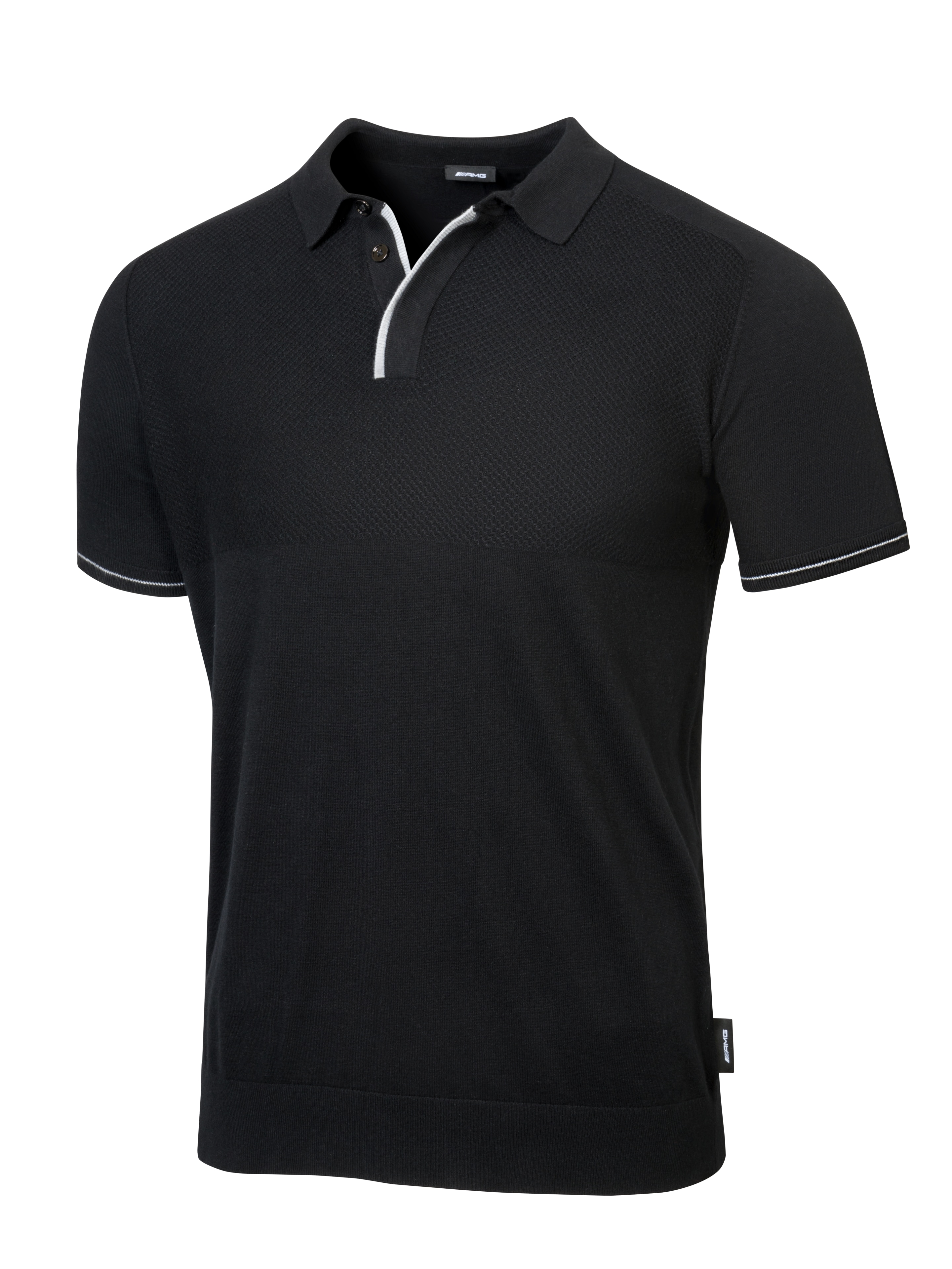 AMG Polopullover Herren - schwarz, M