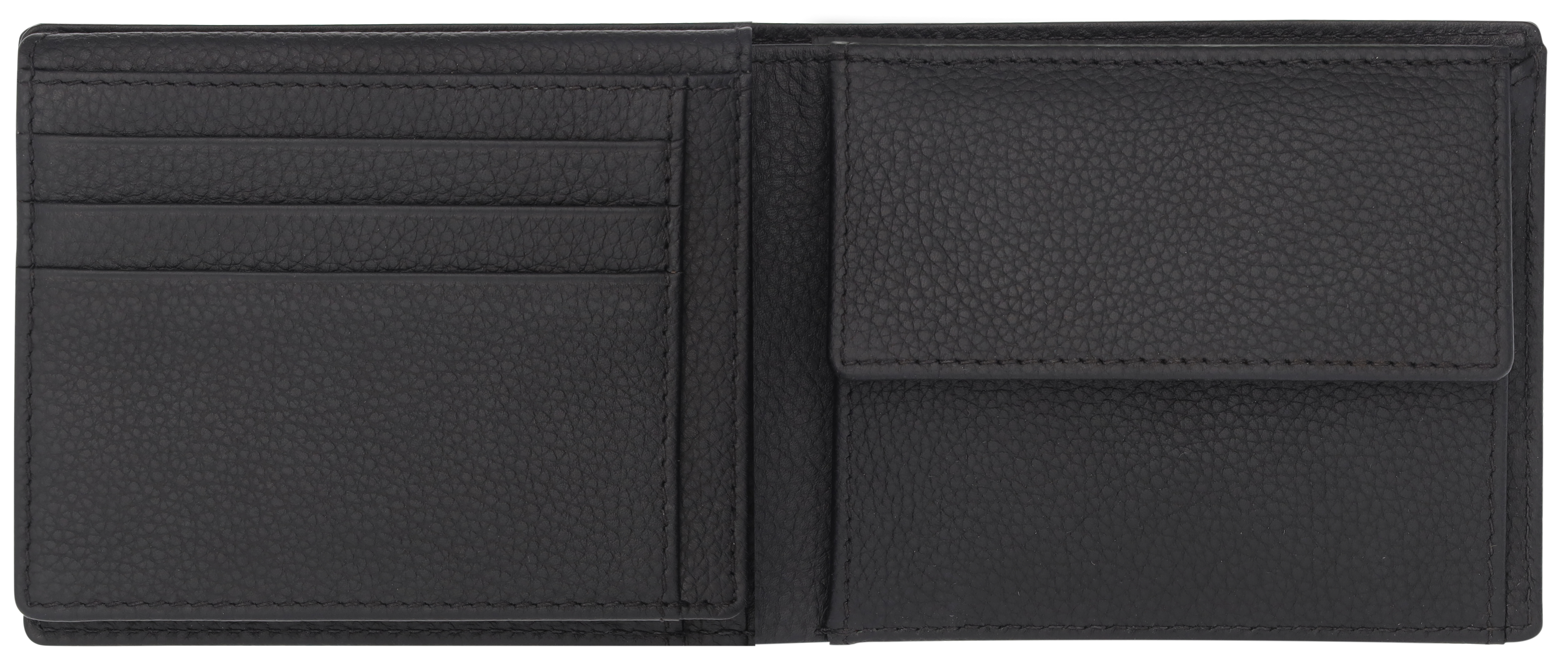 Geldbörse Herren, Classic - schwarz, Leder / Polyamid (recycelt) Geldbörse Herren, Classic - schwarz, Leder / Polyamid (recycelt)