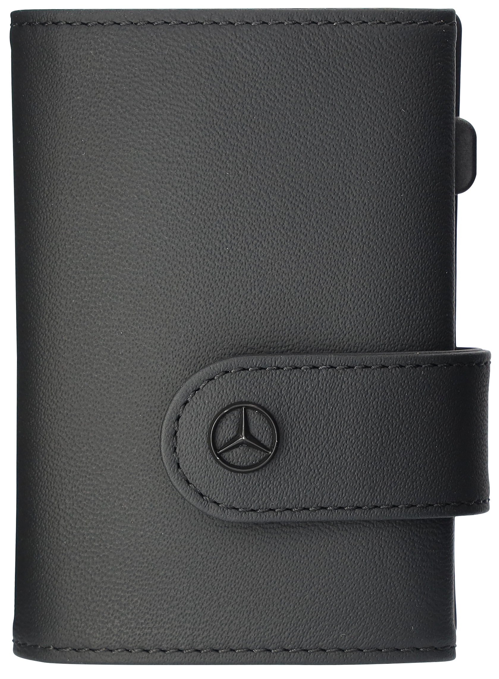 Mini-Geldbörse, G-Klasse - schwarz, Rindleder