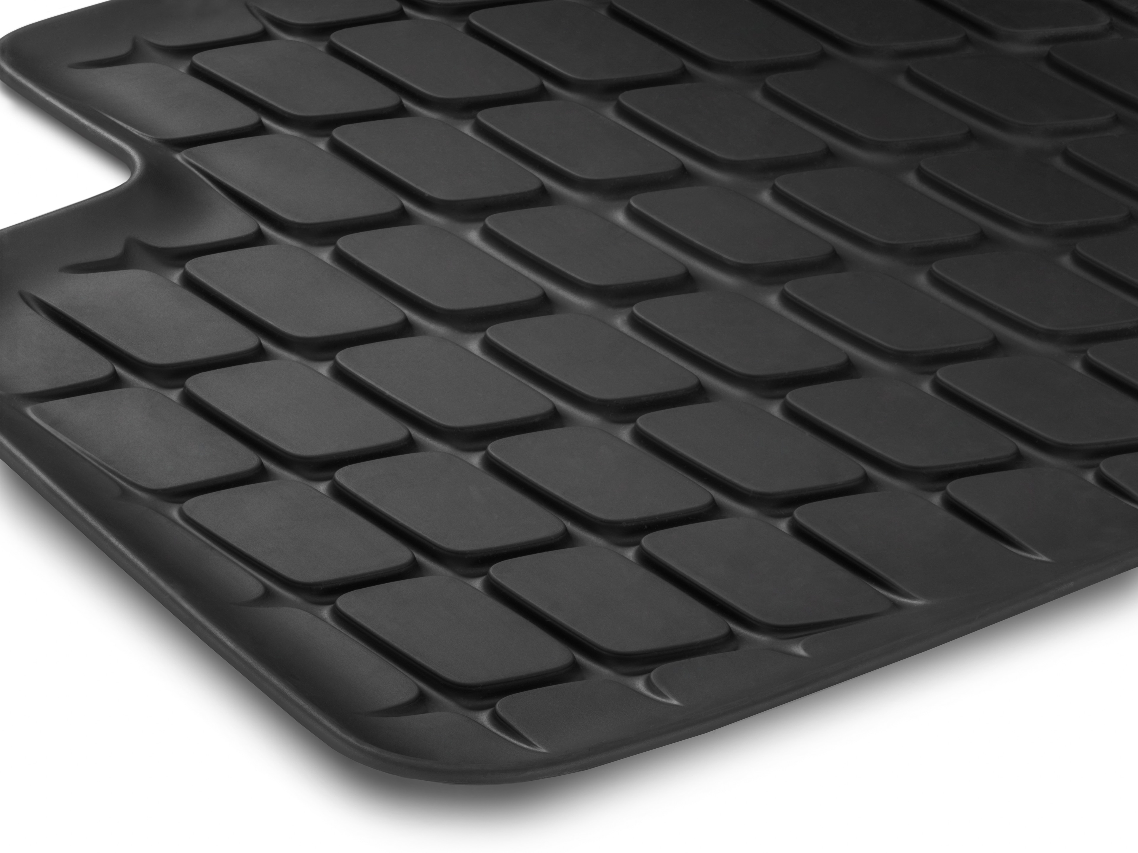 Allwettermatten, Dynamic Squares, Fond, 2-teilig - LL/RL, schwarz Allwettermatten, Dynamic Squares, Fond, 2-teilig - LL/RL, schwarz