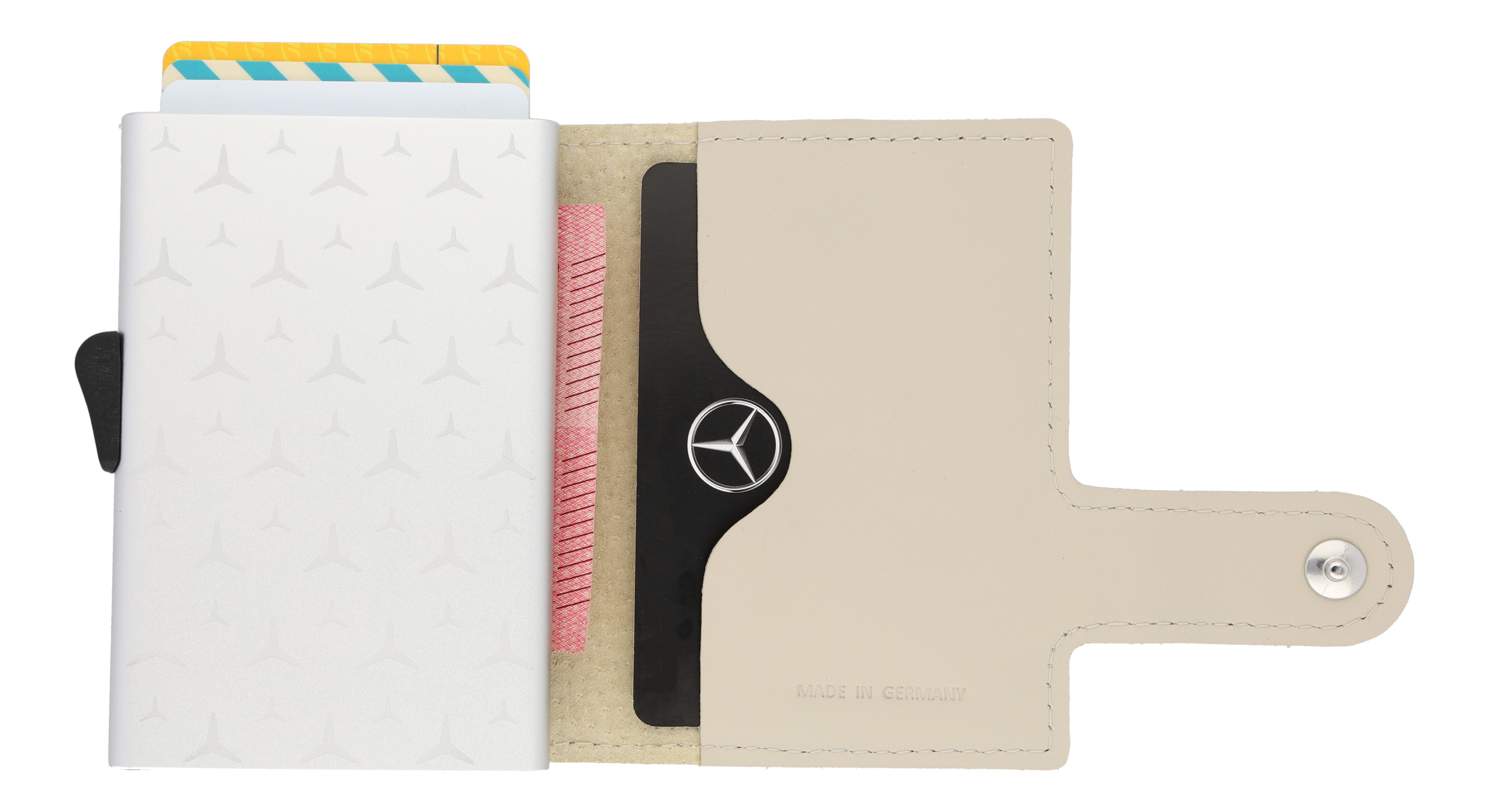 Mini-Geldbörse, Upcycling - macchiatobeige, Rindleder Mini-Geldbörse, Upcycling - macchiatobeige, Rindleder